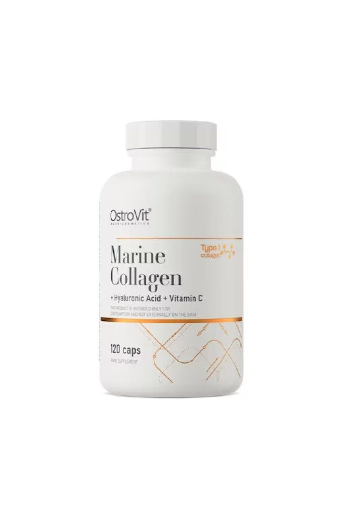 Ostrovit Supliment Pentru Sanatate Cu Colagen Marin + Acid Hialuronic + Vitamina C 120 Capsule, Ostrovit - One Size