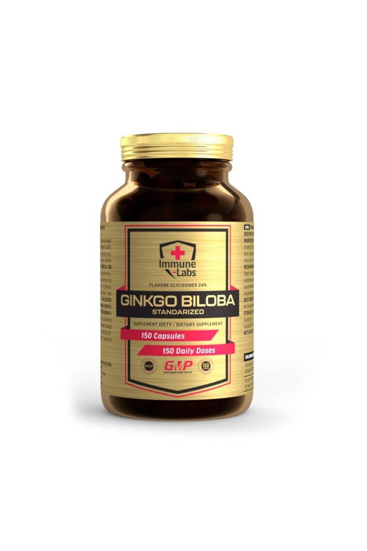 Immune Labs Extract De Ginkgo Biloba, 150 Capsule, Immune Labs, Supliment Alimentar Pentru Sanatate - One Size