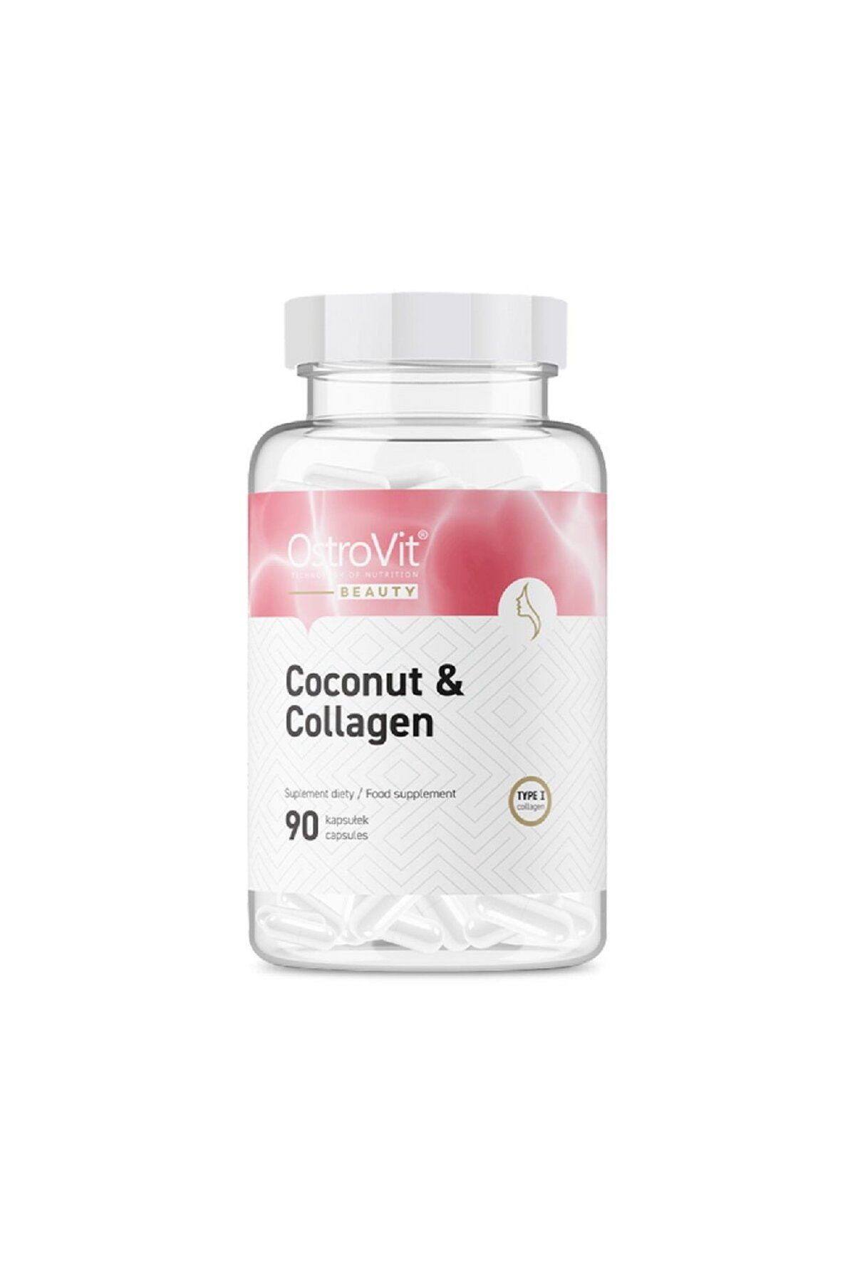 Ostrovit Colagen Si Ulei Mct De Nuca De Cocos, 90 Capsule, Ostrovit, Supliment Alimentar Pentru Sanatate - One Size