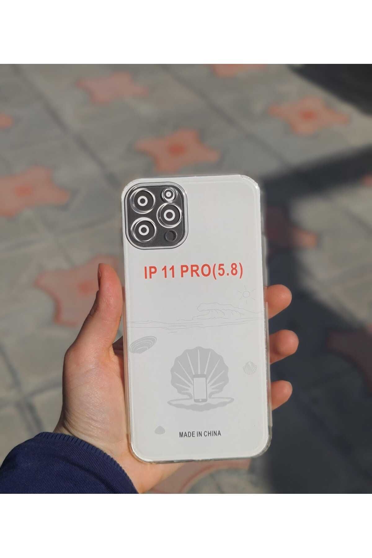 CEP-HANE Apple İphone 11 Pro Kamera Korumalı Şeffaf Telefon Kılıf