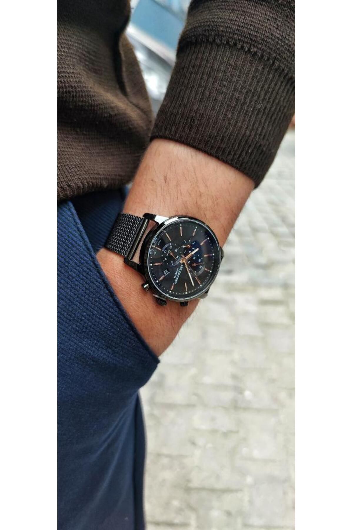 Lee Cooper-Lc07224 Functions Active Calendar Straw Cord Men's Wristwatch 4