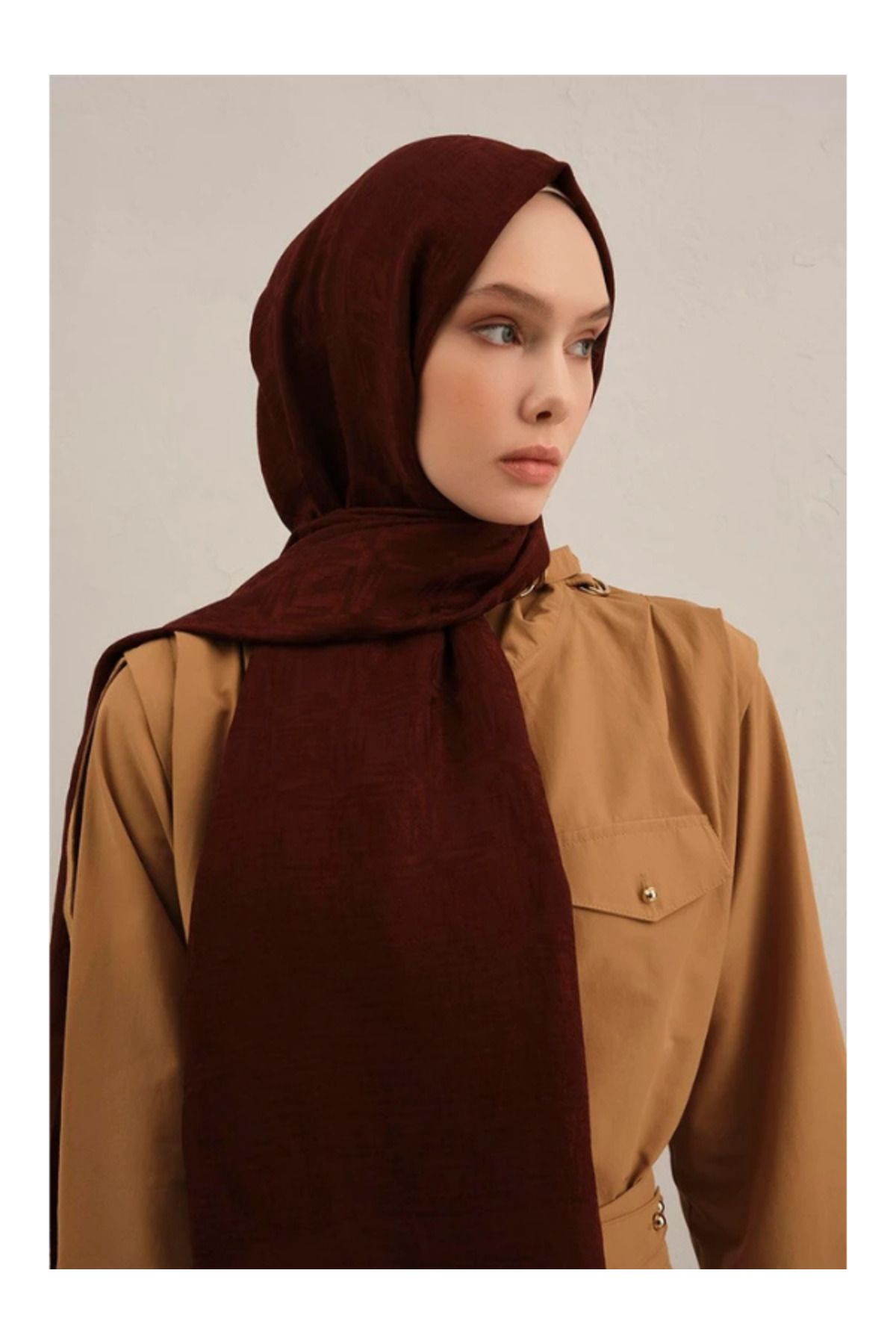Armine Lyocell Naia Kare Monogram Şal