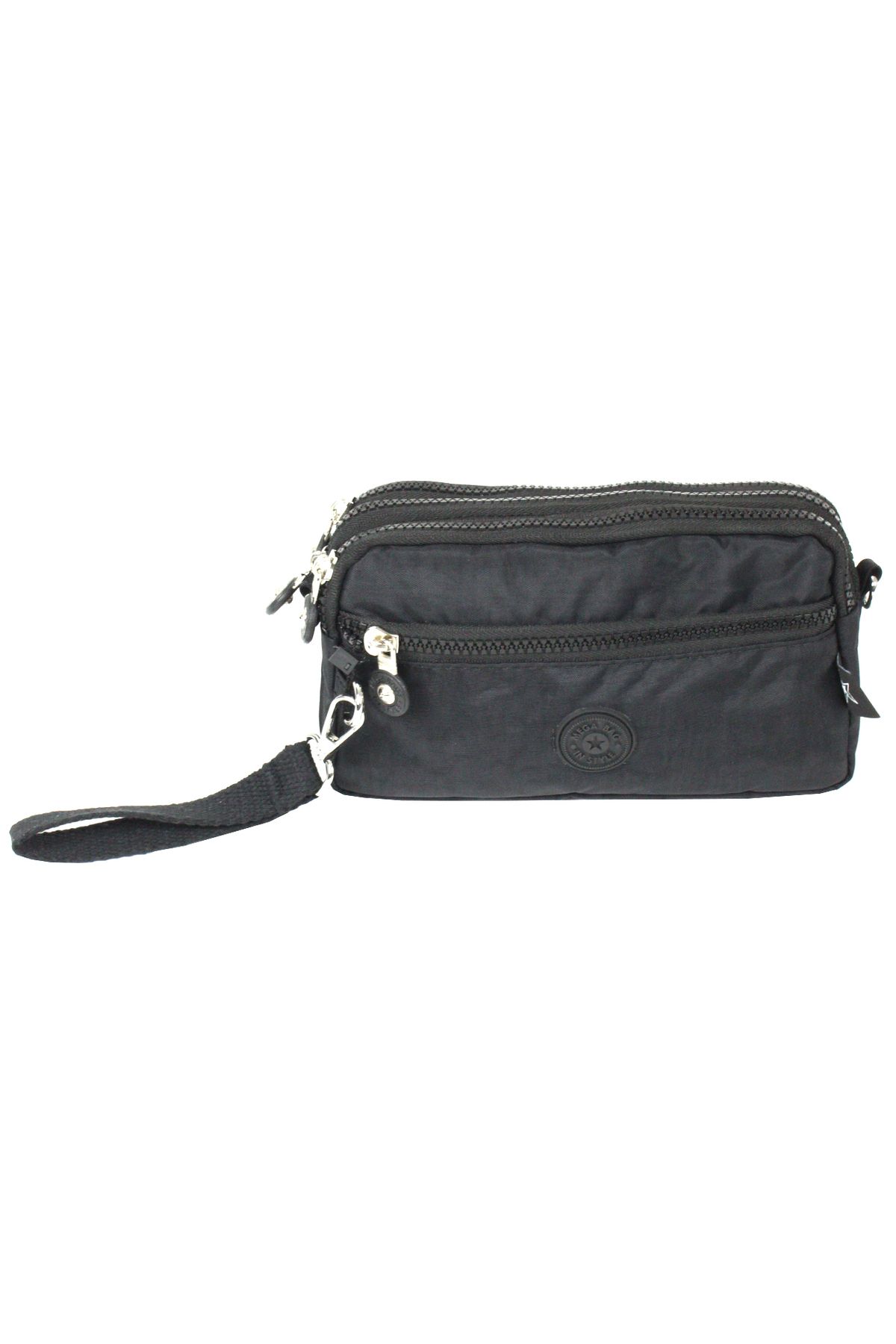 MEGA BAG M 231 Mega Bag Krinkıl Kumaş Unisex El Omuz Çantası, Telefonluk (yatay), Clutch