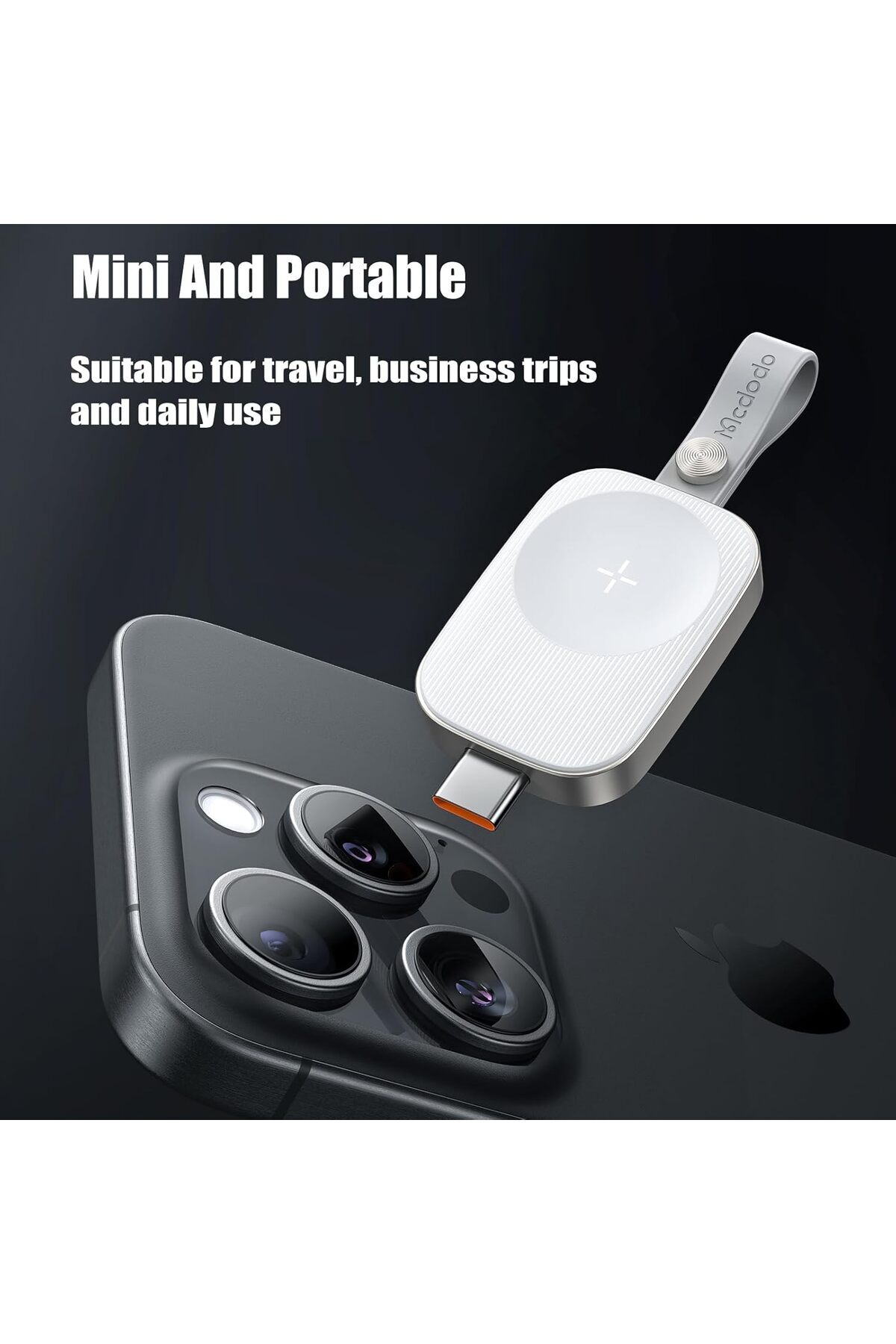 Mcdodo-Portable Apple Watch Charger USB C, Magnetic Wireless Apple Watch Charger Fast Charging for i 7