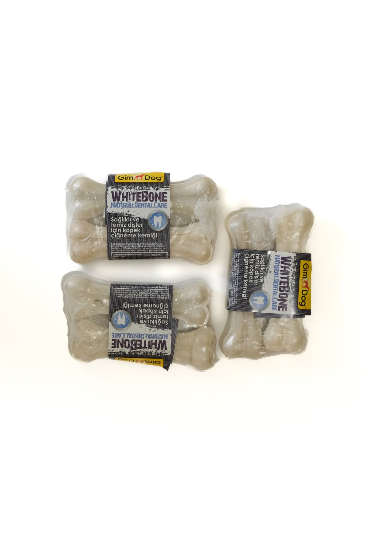 Gimdog Whitebone 3 Adet 2'li Kemik (11 Cm)