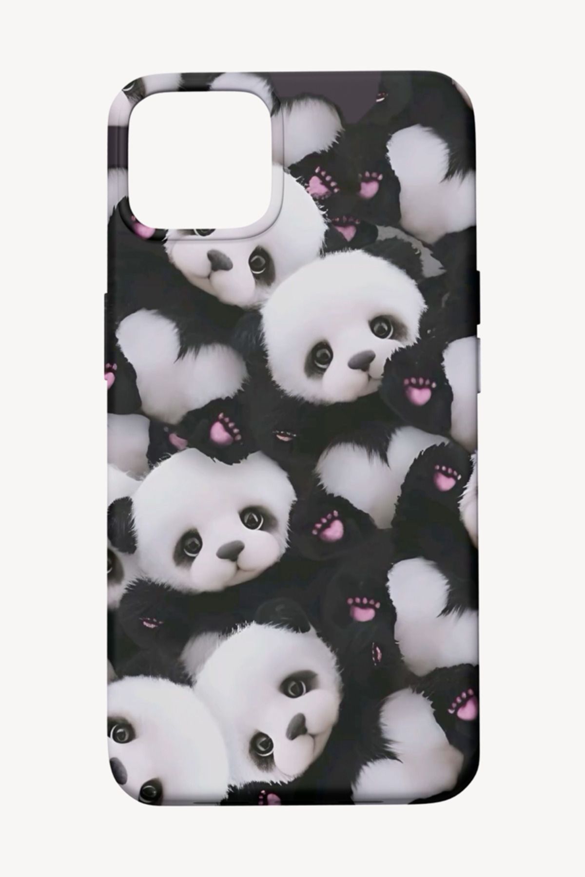 Web İşyerim iPhone 16 Plus Uyumlu Panda Desenli Telefon Kılıfı #1