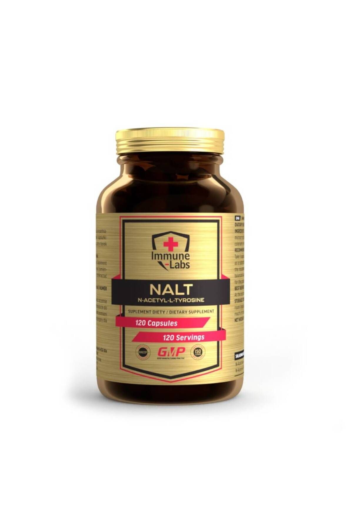 Immune Labs N-acetil L-tirozina 120 Capsule, Immune Labs, Supliment Alimentar Pentru Sanatate - One Size