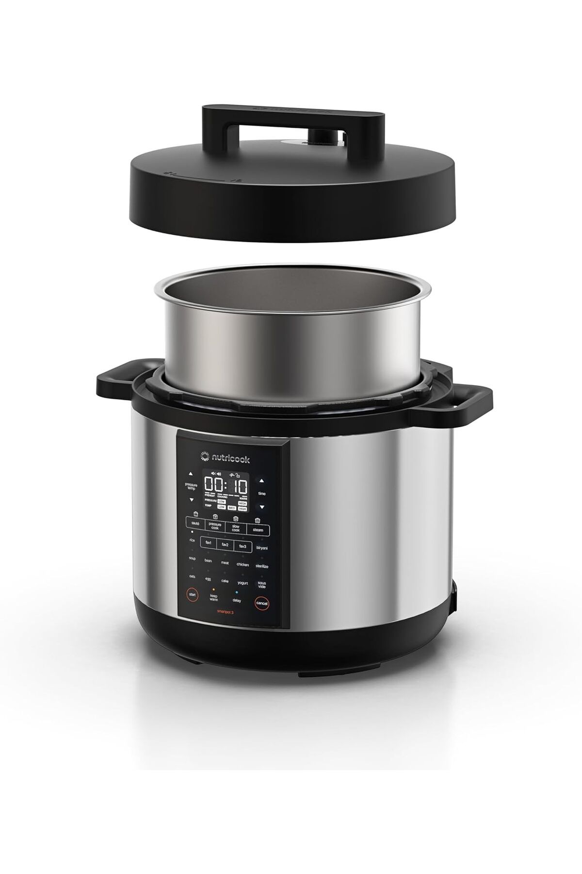Nutricook SMART POT, 8L Kapasite, 1500W, 12'si 1 Arada Çok Amaçlı Pişirici