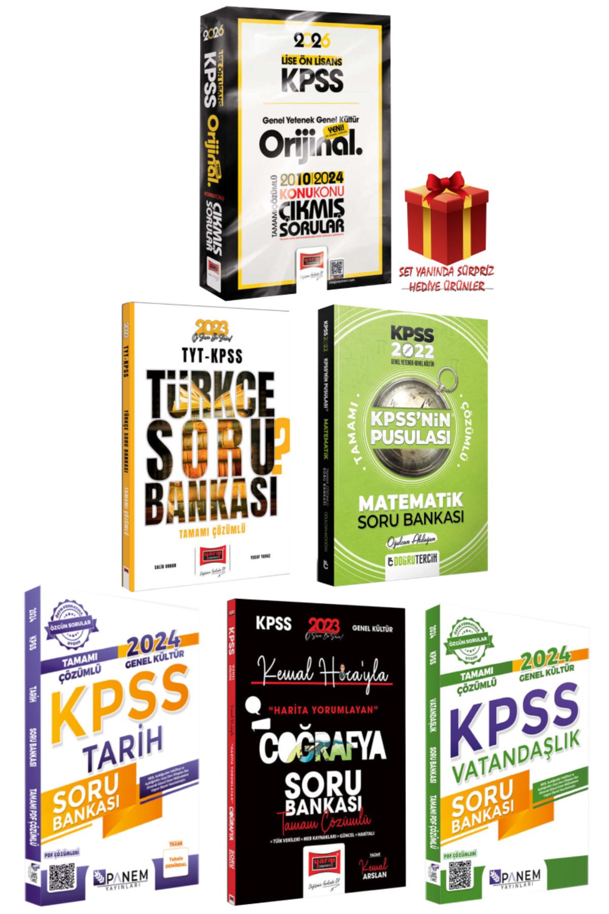 Yargı Yayınları 2026KPSS Lise-Ön Lisans GYGK Çıkmış Sorular 2010-2024+Türkçe Matematik Tarih Coğrafya Vatandaşlık SB