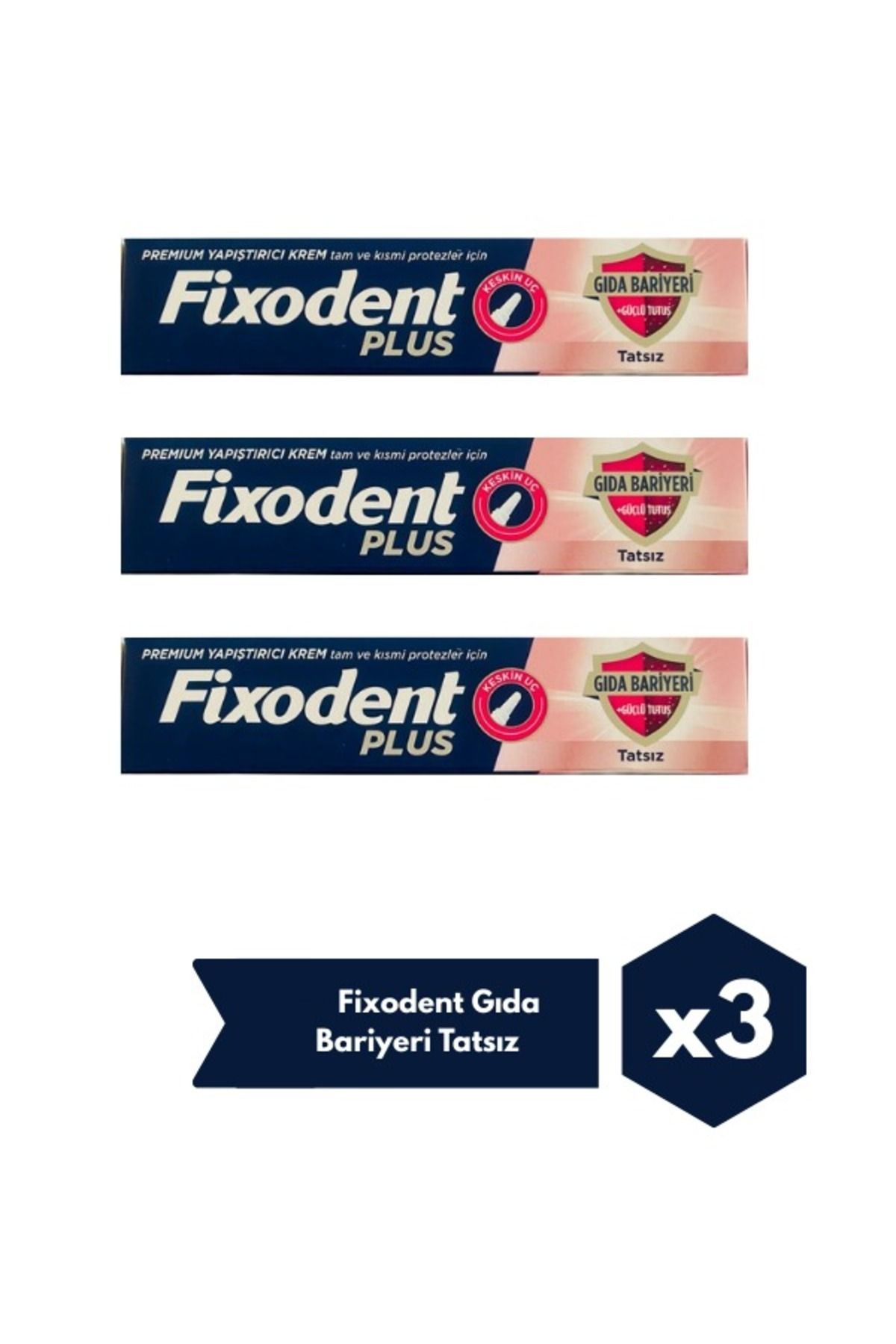 Fixodent FİXODENT PLUS GIDA BARİYERİ 40 GR 3 ADET