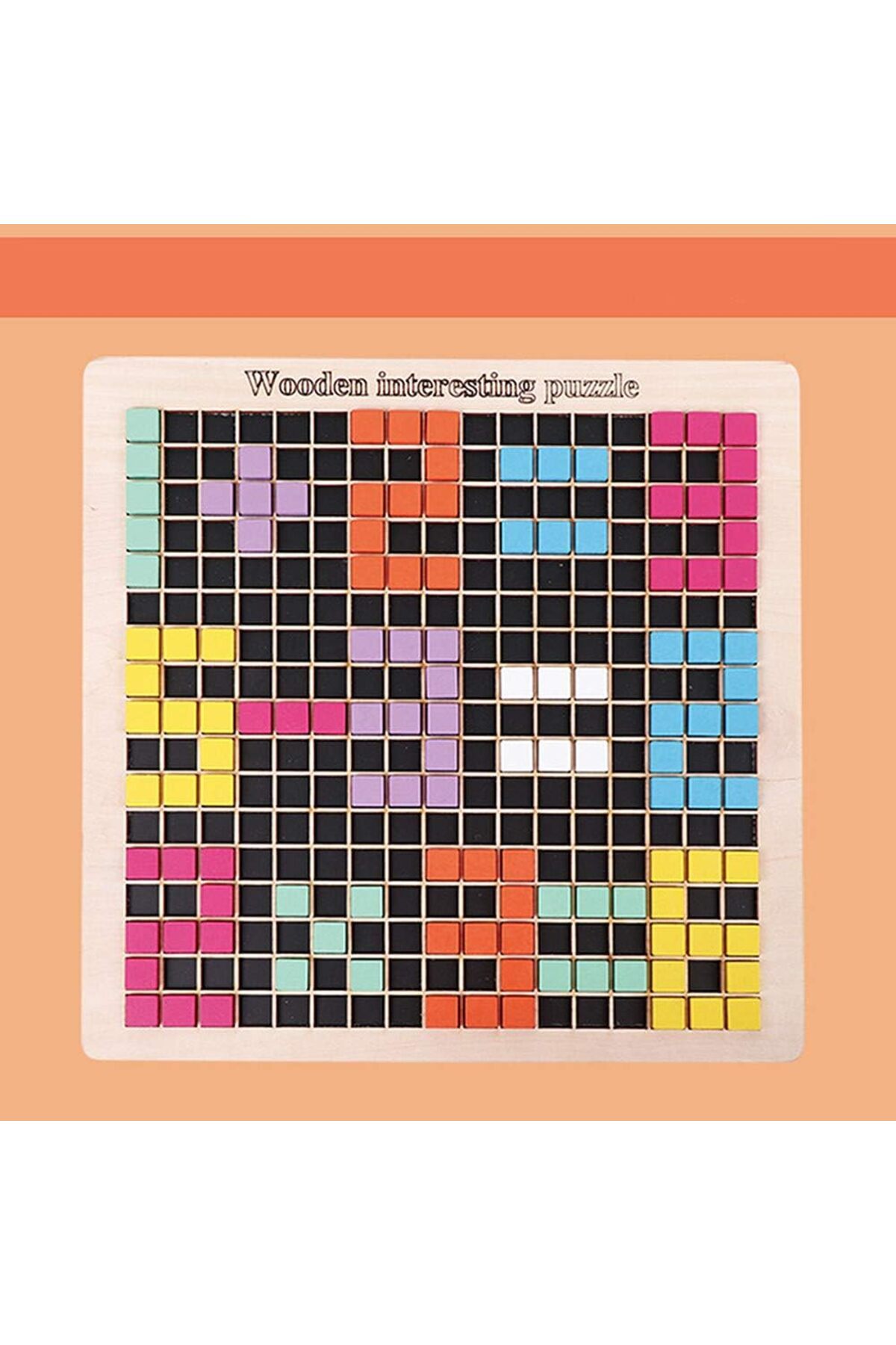 Other-Wooden Mosaic Puzzle – Pixel Board Early Learning Toy for Kids | Educational Wooden Floor Puzzle 4