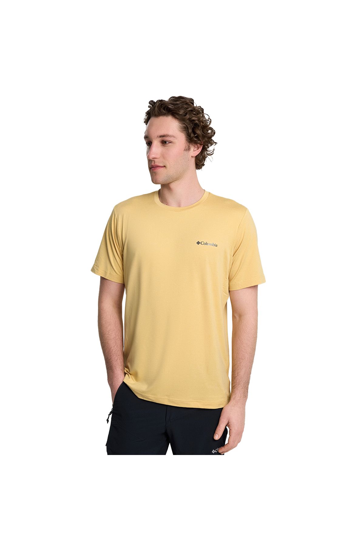 Columbia Tech Trail Erkek Sarı Outdoor T-Shirt AO5545-715