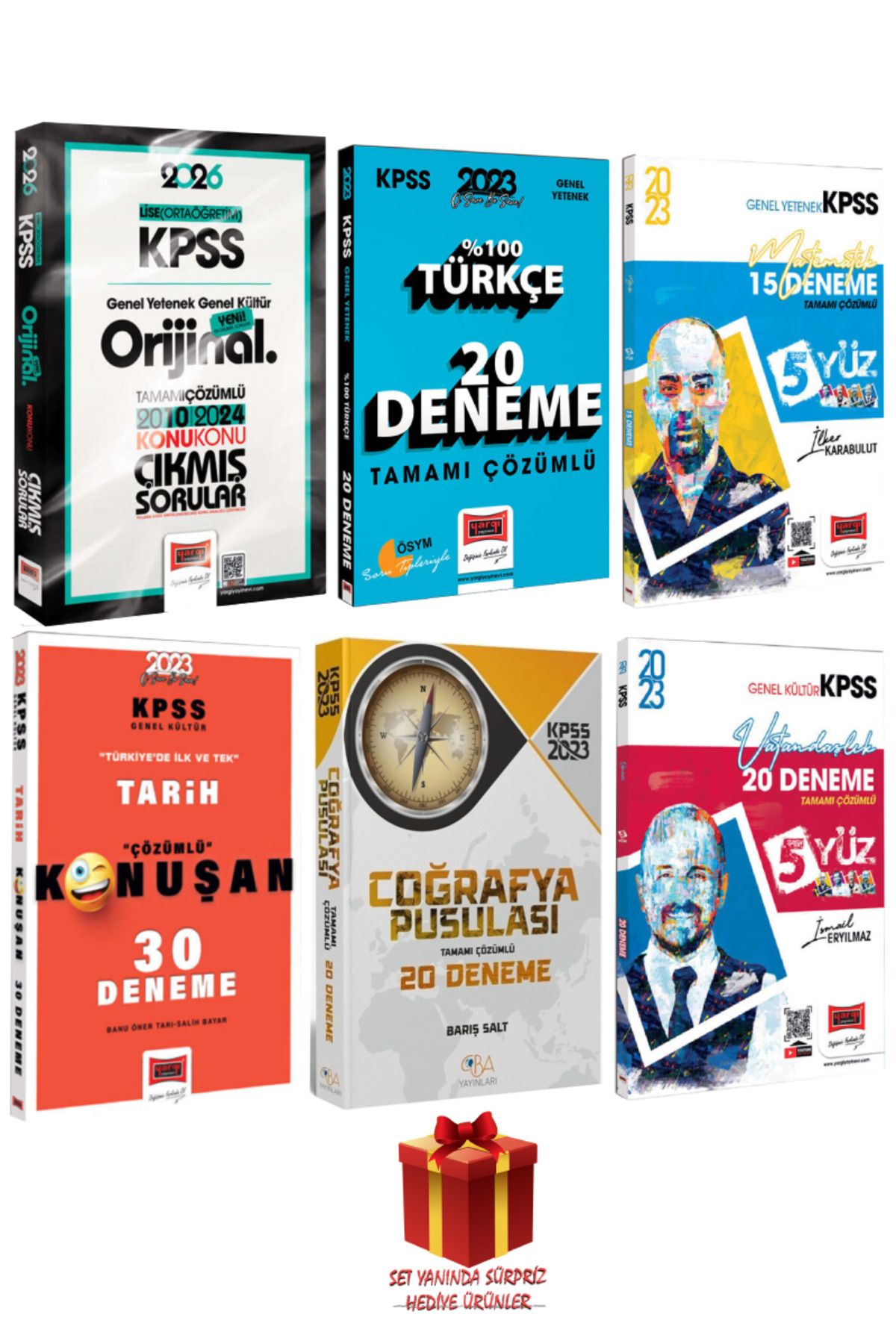 Yargı Yayınları 2026 KPSS Lise Orijinal 2010-2024 Konu Konu Çıkmış Sorular+ Yargı- CBA KPSS Deneme Seti+ Hediye
