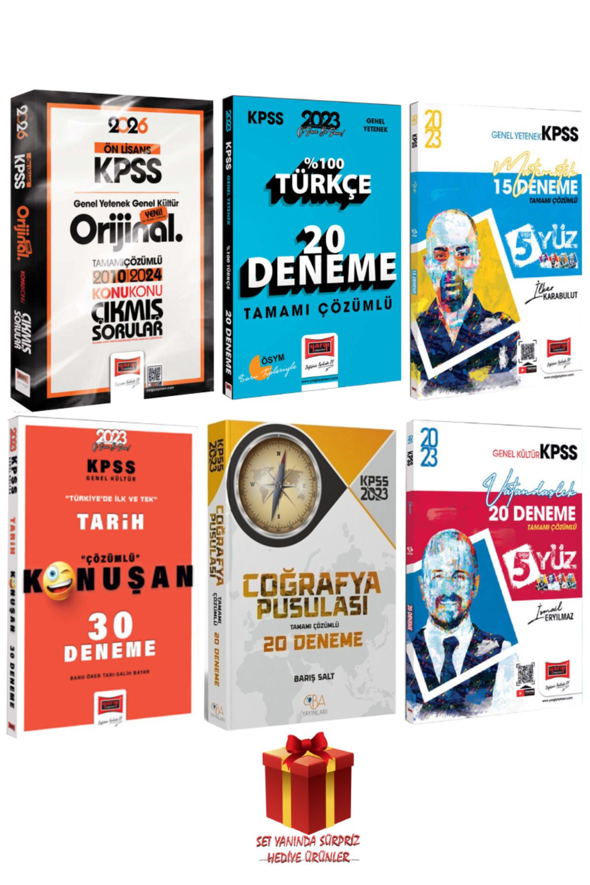 Yargı Yayınları 2026 KPSS Ön Lisans Orijinal 2010-2024 Konu Konu Çıkmış Sorular+ Yargı- CBA KPSS Deneme Seti