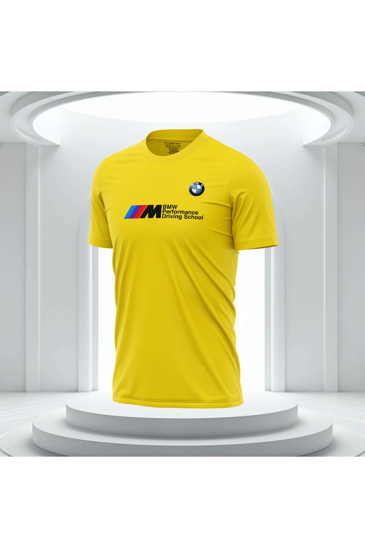 Bulvar Lee Erkek Sıfır Yaka BMW Baskılı Yazlık T-Shirt