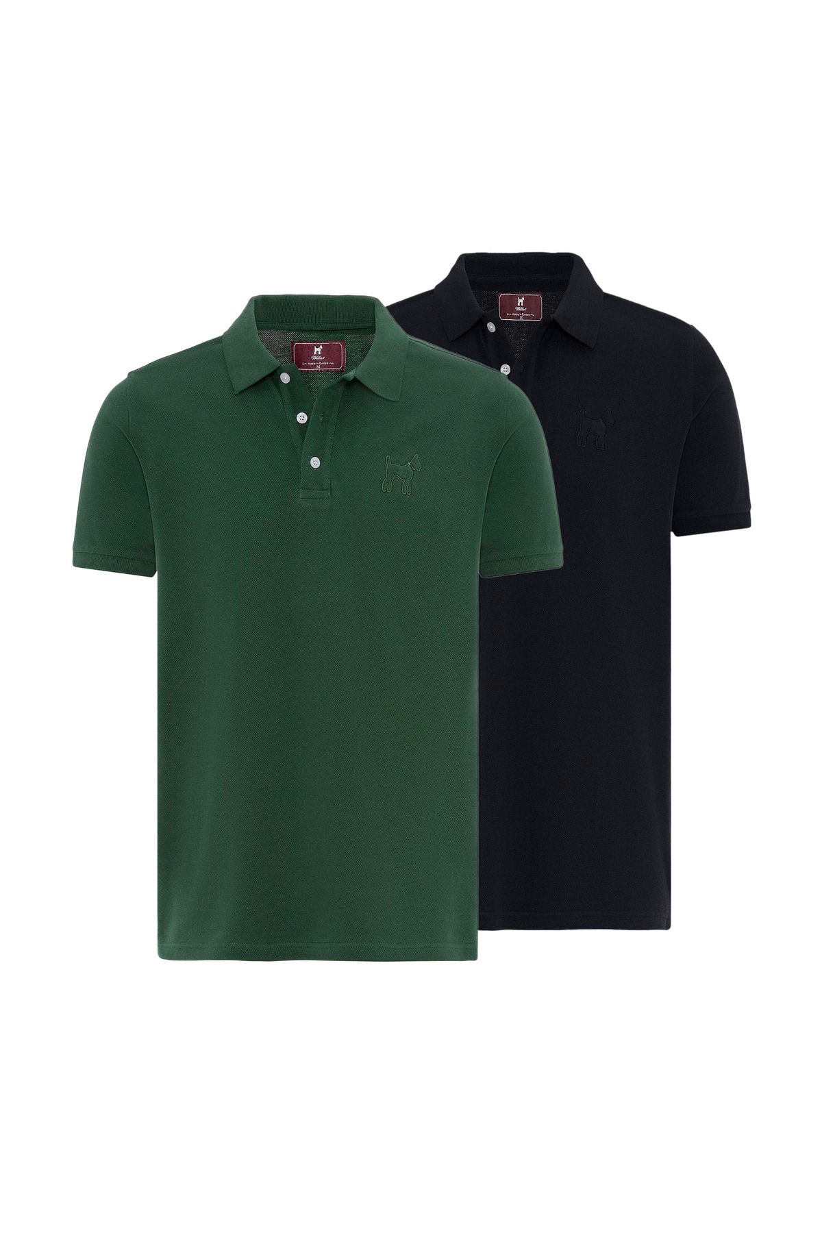 Williot Roman Erkek Regular Fit Polo Yaka T-Shirt 2'li