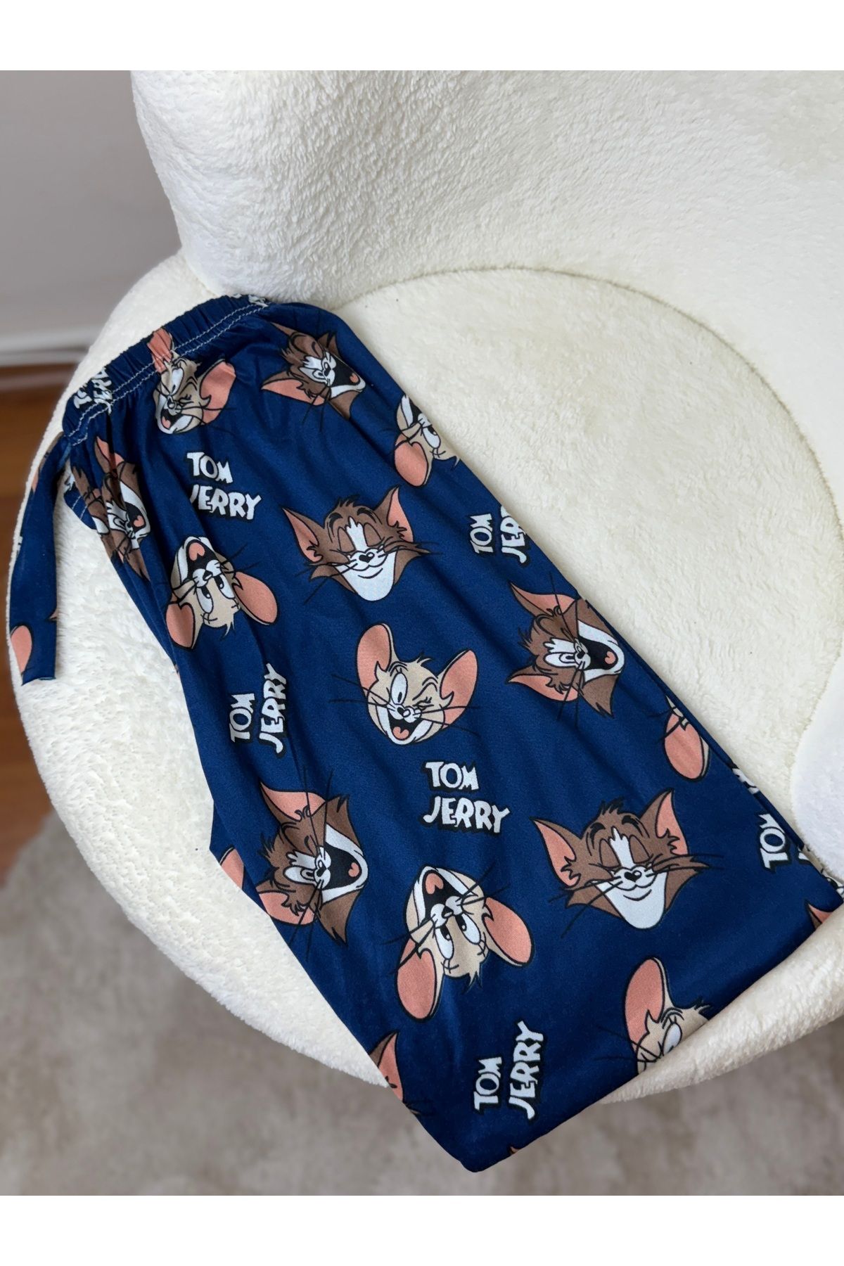 Bahar Altundemir Kadın Tom ve Jerry Desenli Pijama Alt Premium Kalite Pijama