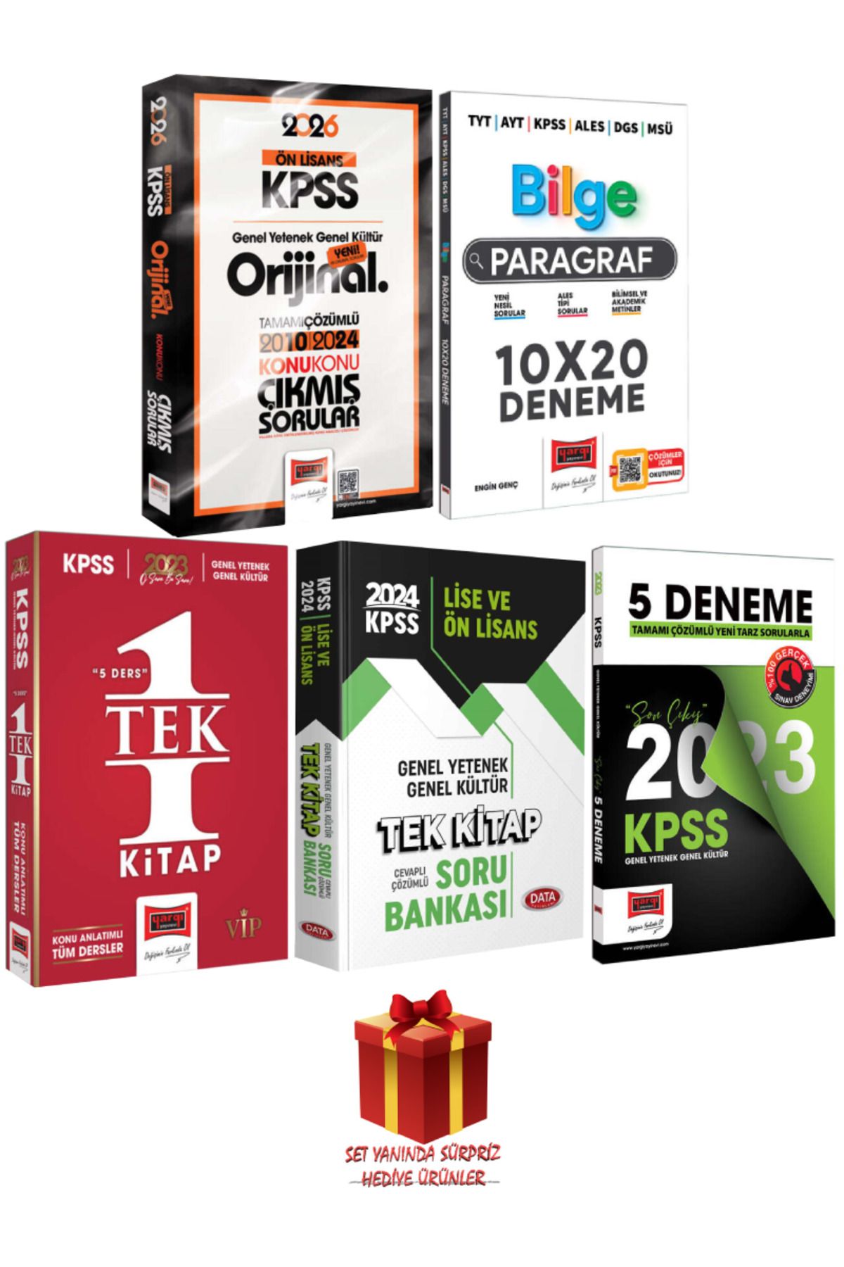 Yargı Yayınları 2026 KPSS Ön Lisans Orijinal 2010-2024 Konu Konu Çıkmış Sorular+ Konu Anlatımı+ Soru Bankası +Deneme