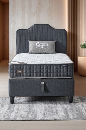 CENNET YATAK Menekşe Modeli Tek Kişilik Antibakteriyel Full Ortopedik Yatak, ...