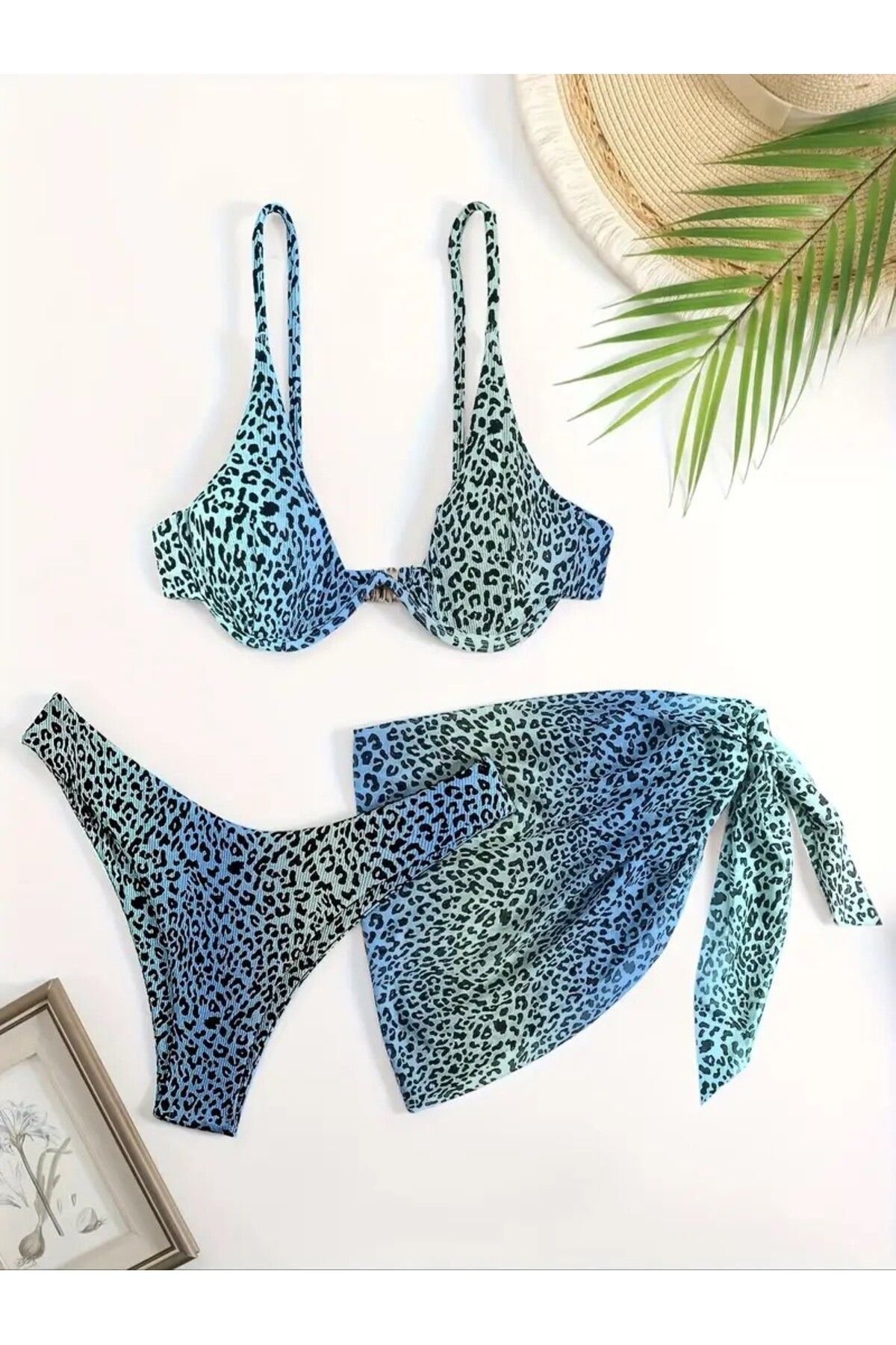 Hedadols Leopar Desenli Bikini Takım