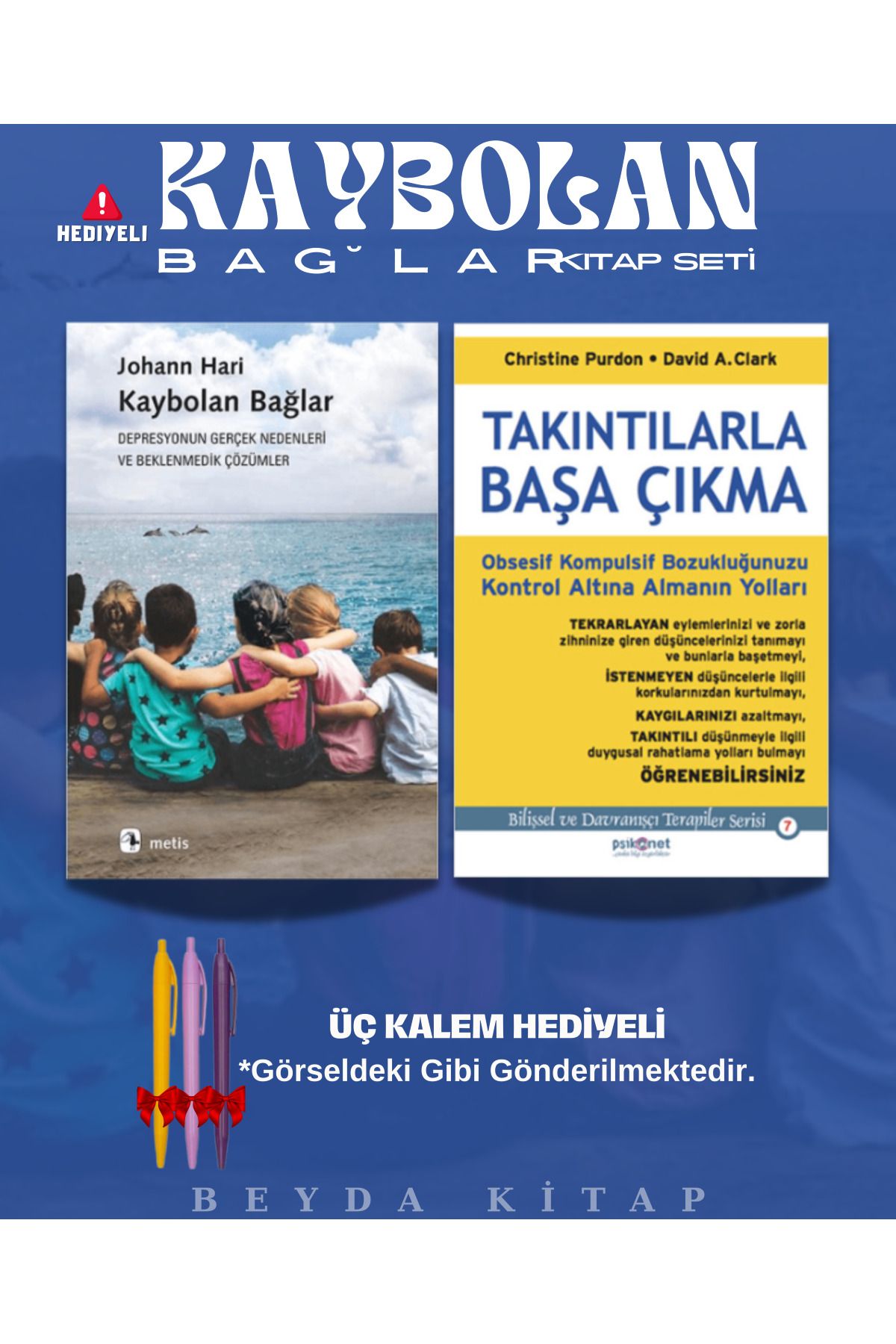 Metis Yayınları Kaybolan Bağlar - Takıntılarla Başa Çıkma - Üç Kalem Hediyeli - Kitap Seti
