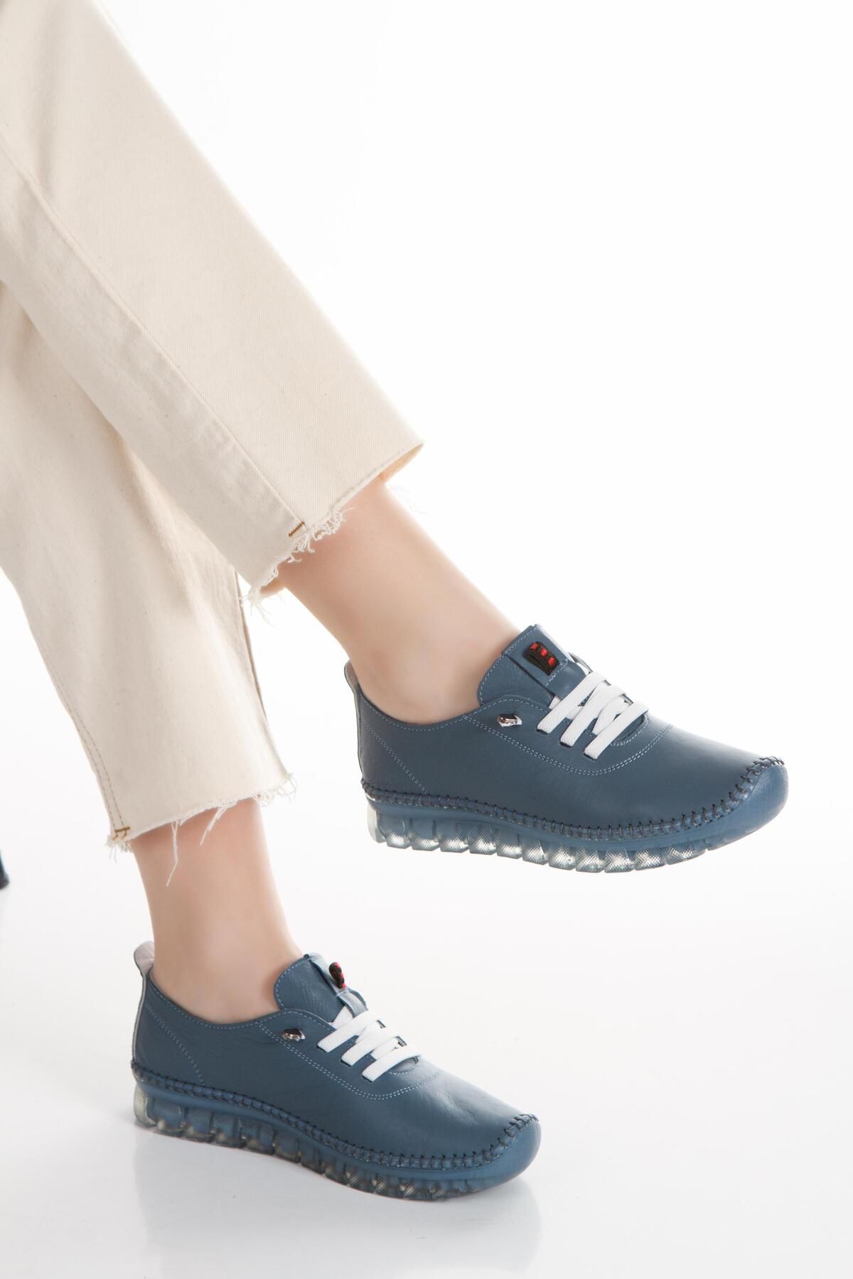 Windy Shoes Kadın Yeni Sezon Hakiki Deri Günlük Ayakkabı
