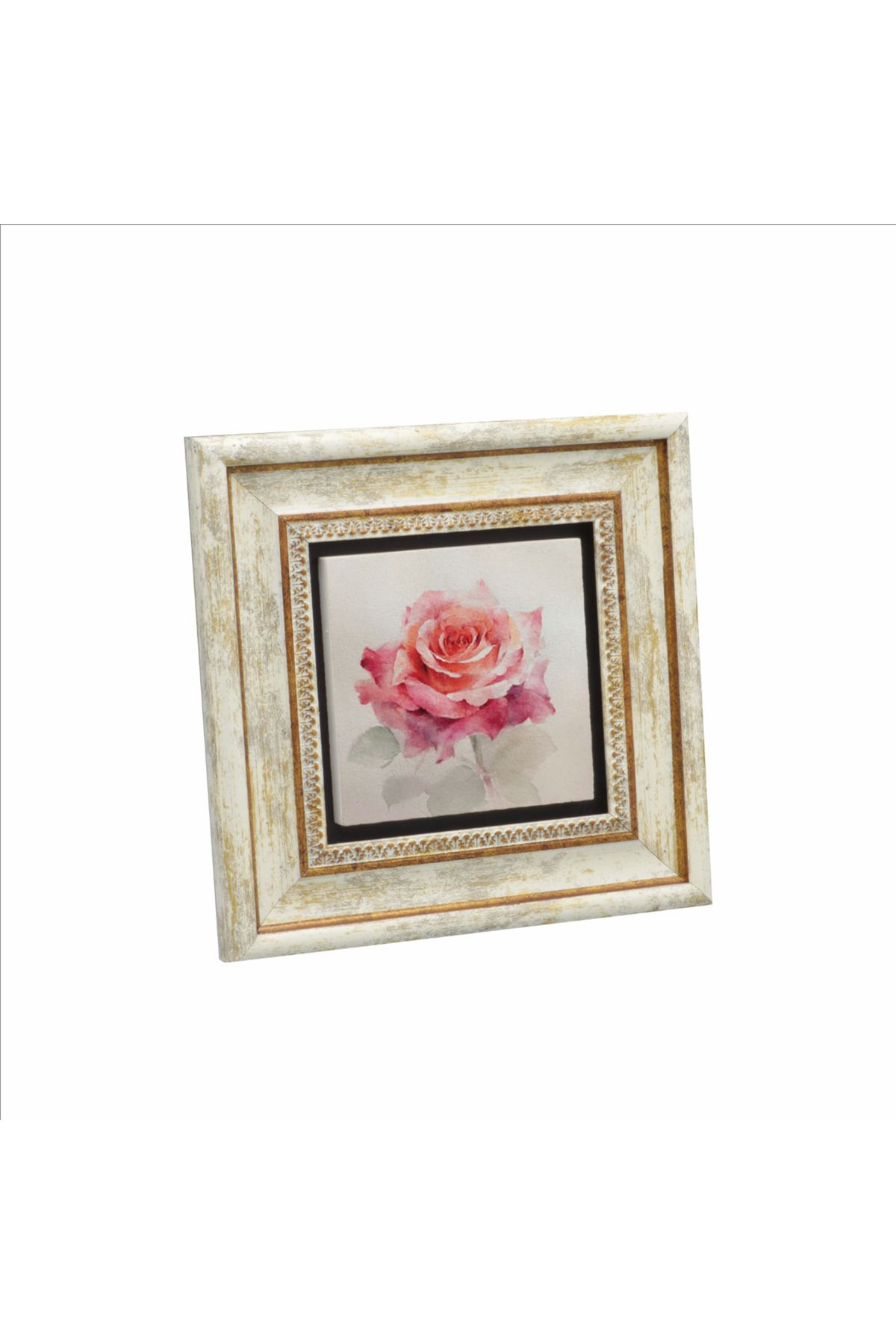 Sadrazam Gül Baskılı Doğaltaş Tablo (20 X 20 KRG-151)