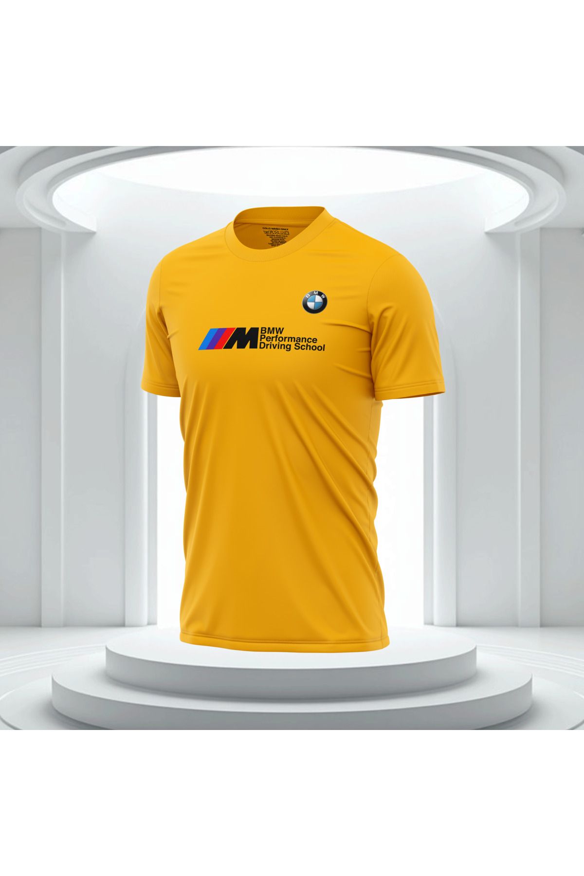 Bulvar Lee Erkek Sıfır Yaka BMW Baskılı Yazlık T-Shirt