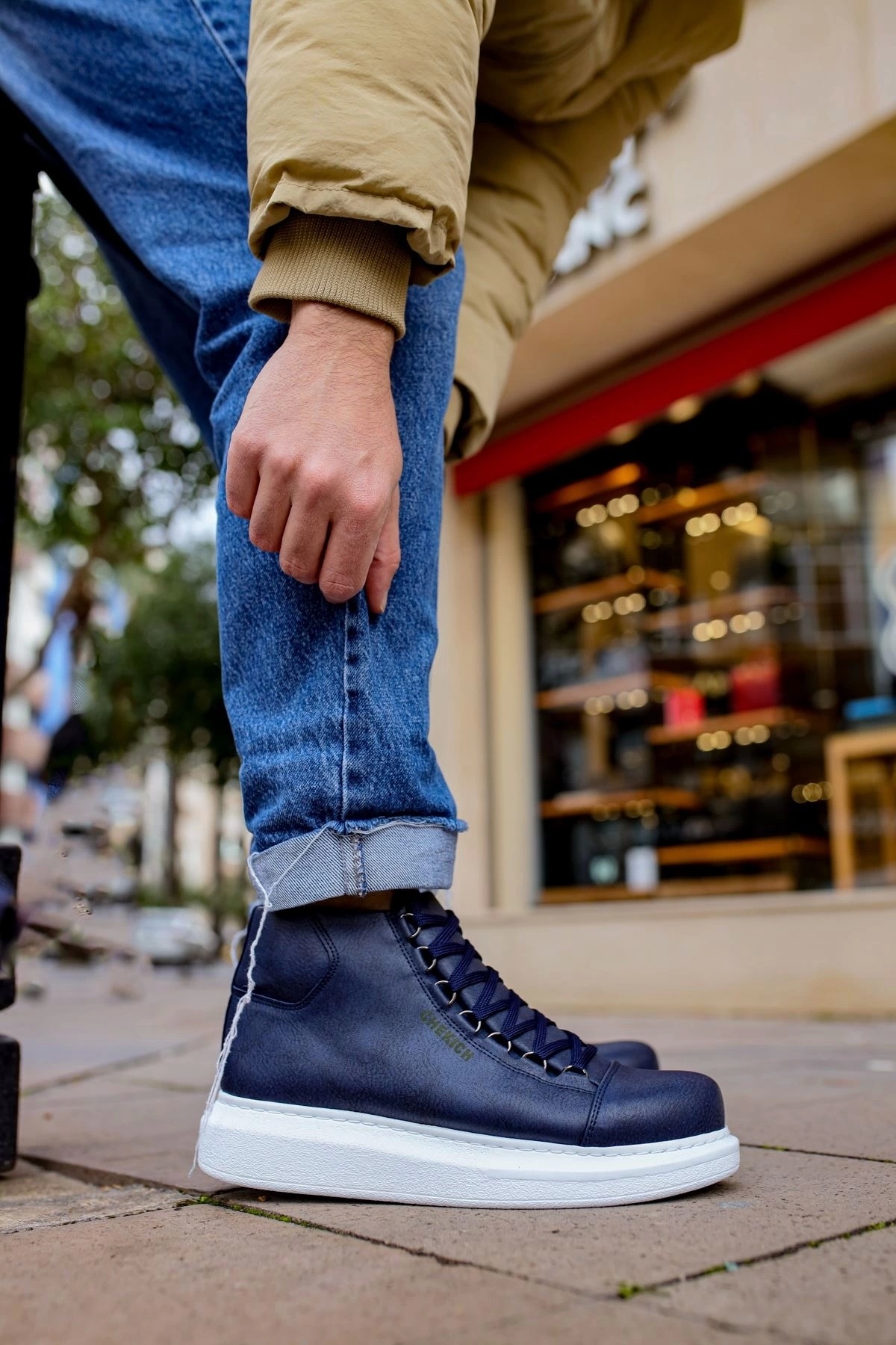 Chekich-Ch258 Cbt Roma Ανδρικές Μπότες Navy Blue 3