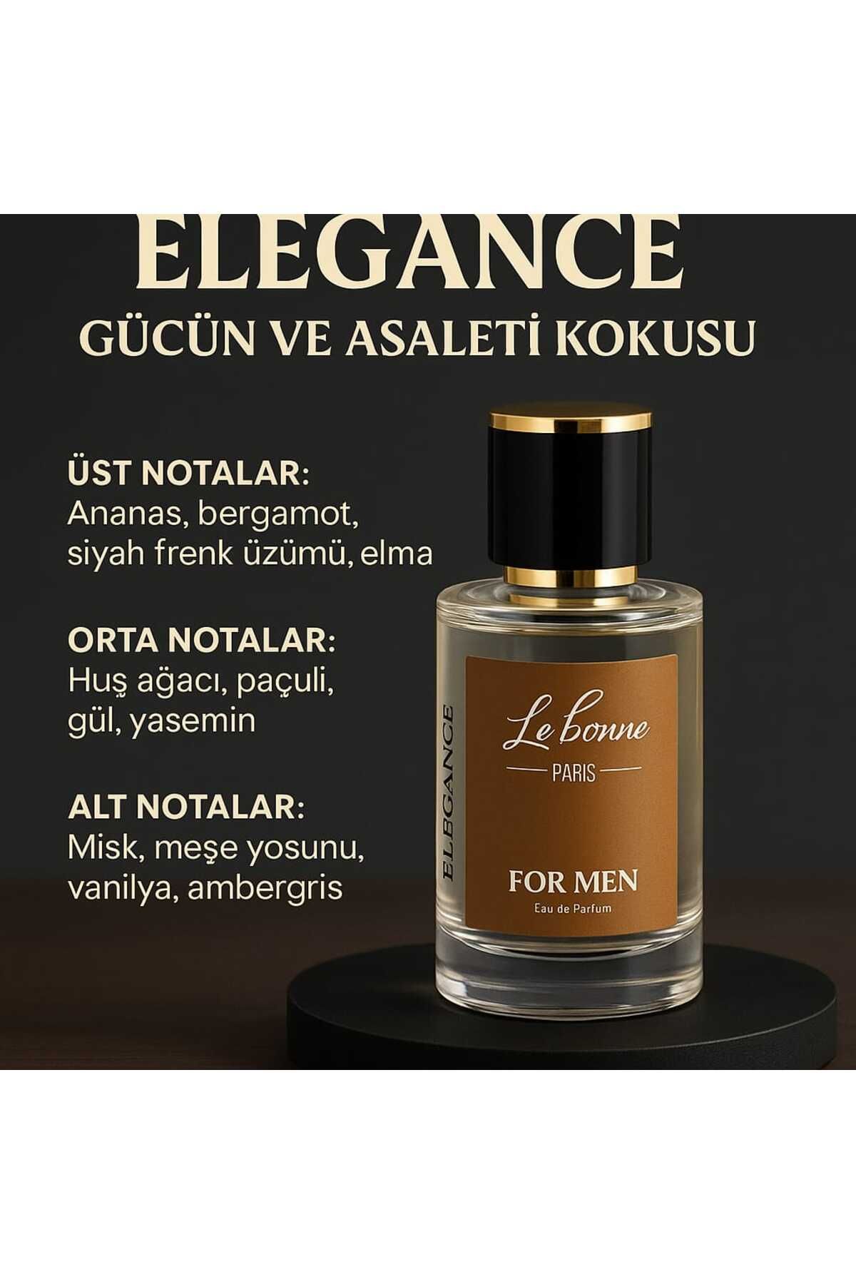 LE BONNE Elegance Edc 50 ml Erkek Parfüm Le Bonne