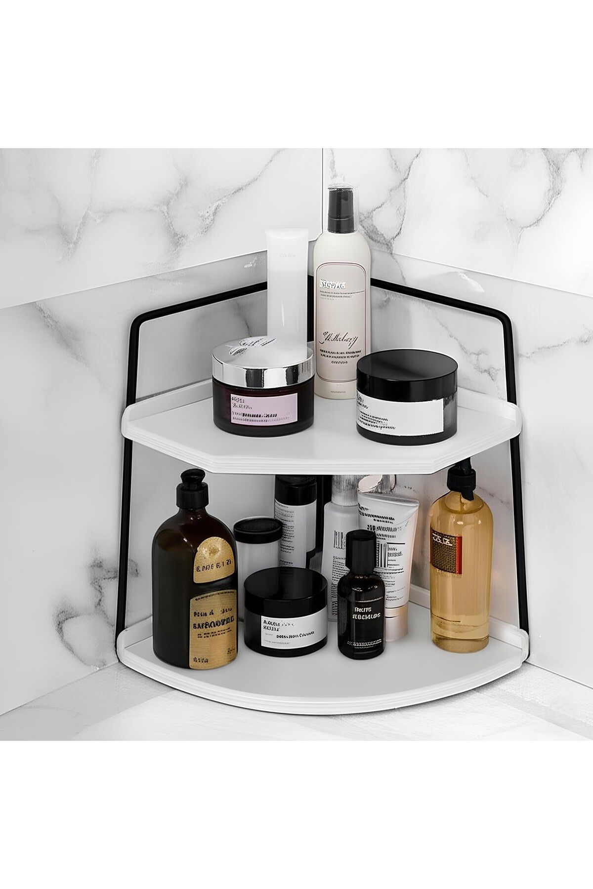 Okay Dekoratif Ahşap Organizer | Paslanmaz Çelik Organizer – Mutfak, Banyo, Salon, Çalışma Masası