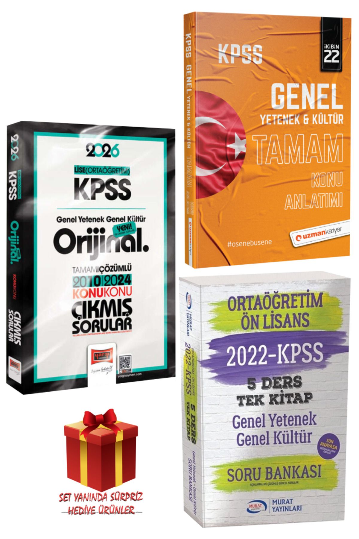 Yargı Yayınları 2026 KPSS Lise (Ortaöğretim) GYGK Orijinal Çıkmış Sorular 2010-2024+TAMAM Konu Anlatımı+Soru Bankası