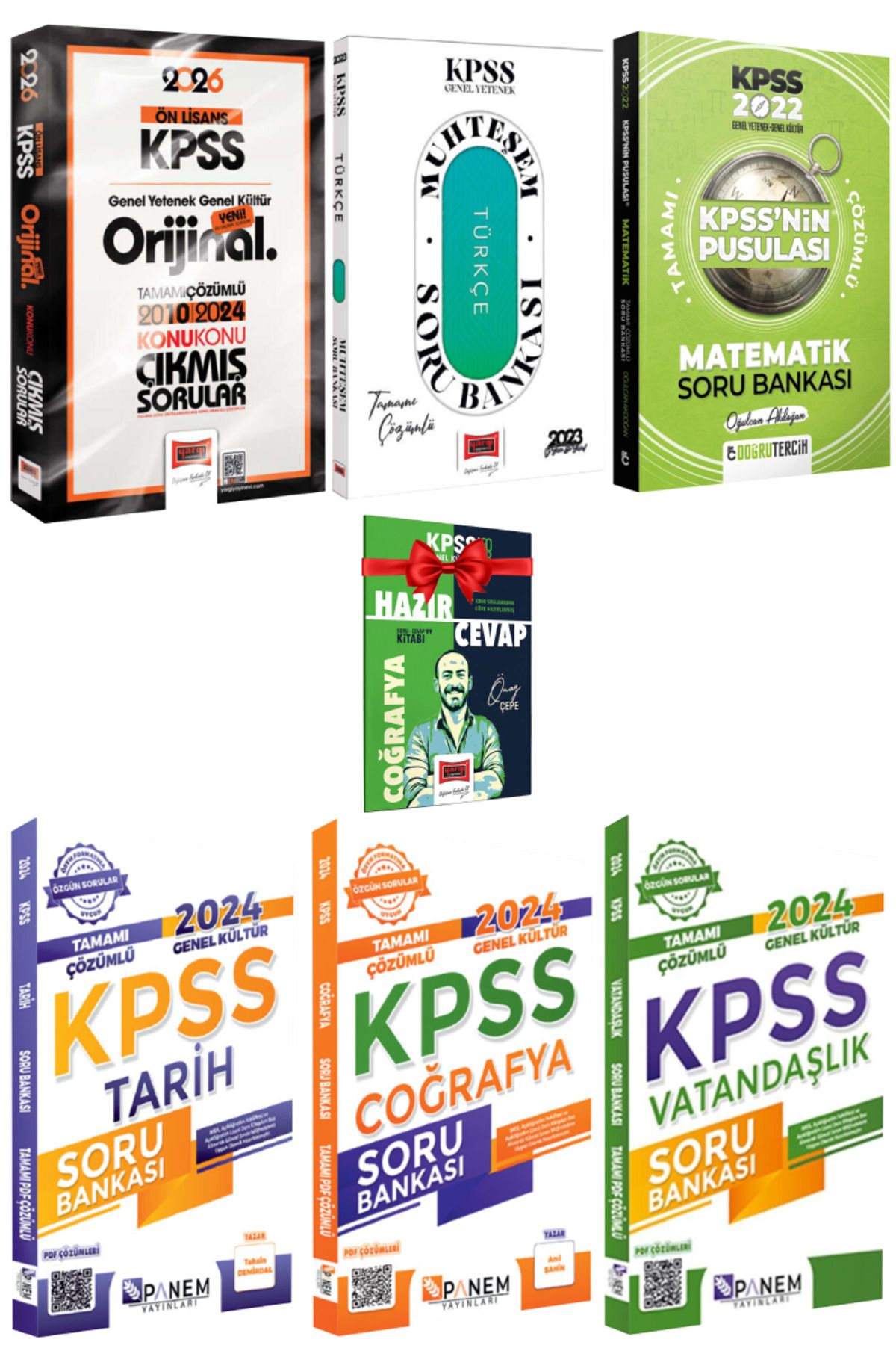 Yargı Yayınları 2026 KPSS Ön Lisans Orijinal 2010-2024 Konu Konu Çıkmış Sorular+ Panem- Doğru Tercih Soru Bankası