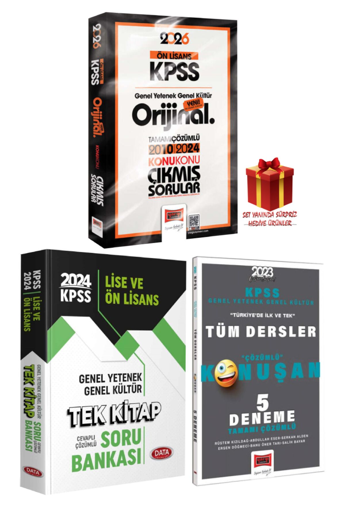 Yargı Yayınları 2026 KPSS Ön Lisans Orijinal 2010-2024 Konu Konu Çıkmış Sorular+ Tek Kitap Soru Bankası+ Deneme