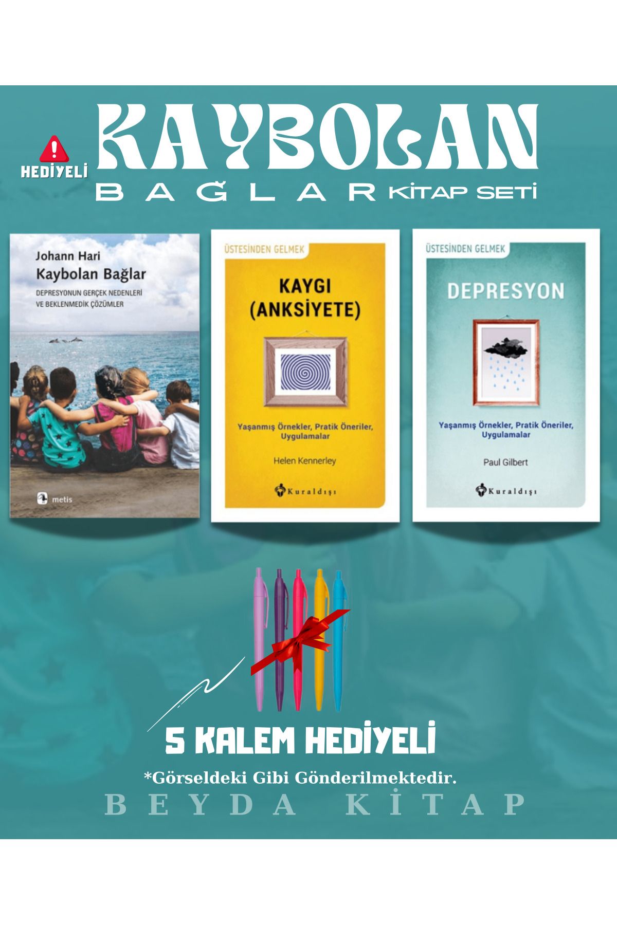 Metis Yayınları Kaybolan Bağlar - Kaygı - - Kalem Hediyeli - Kitap Seti