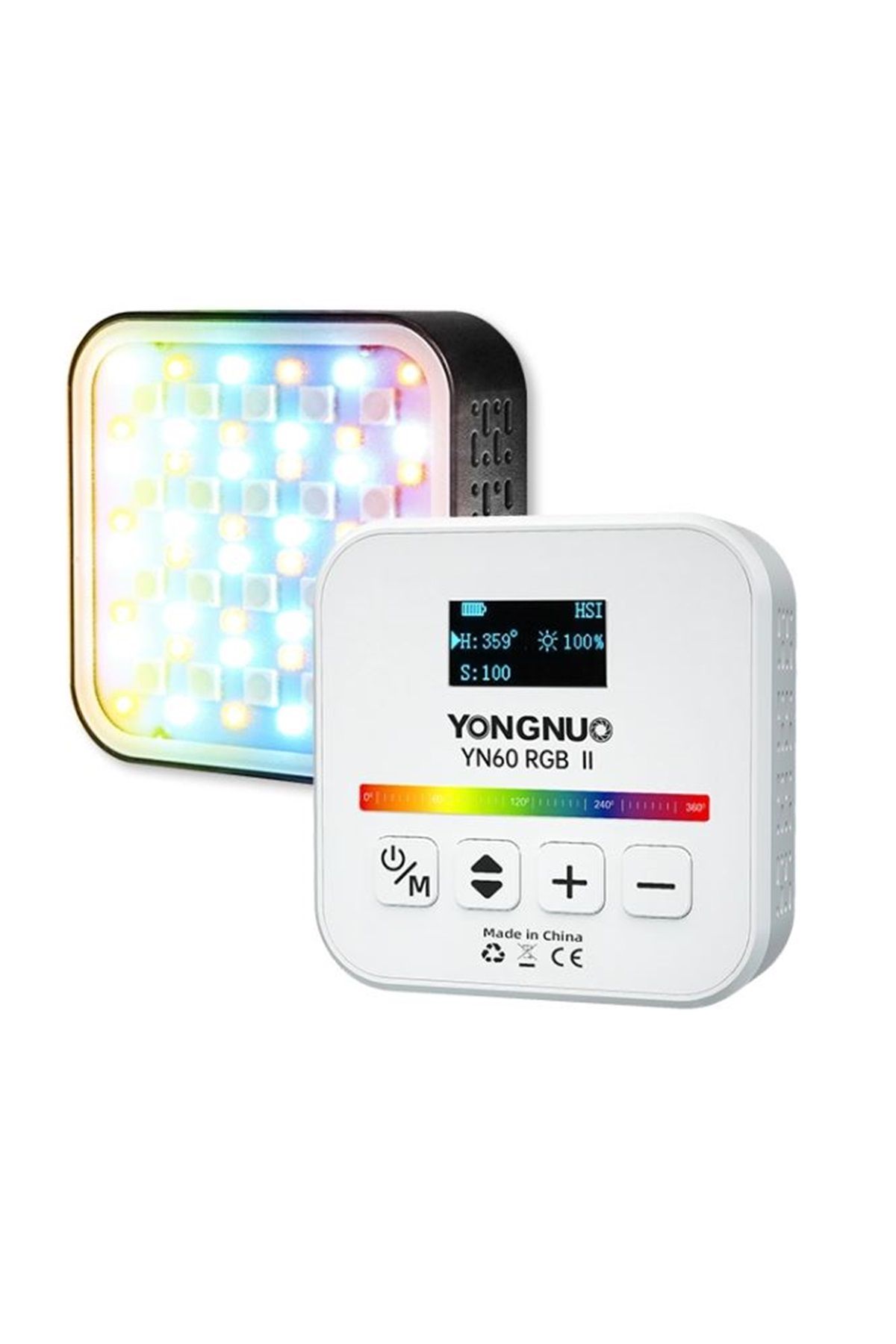 Yongnuo YN60-RGB II Dahili Bataryalı Mobil LED Işık - Beyaz Kasa