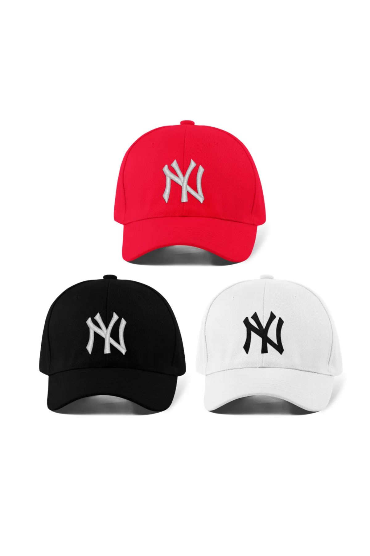 Wearflawless 3’lü Takım Unisex NY Şapka