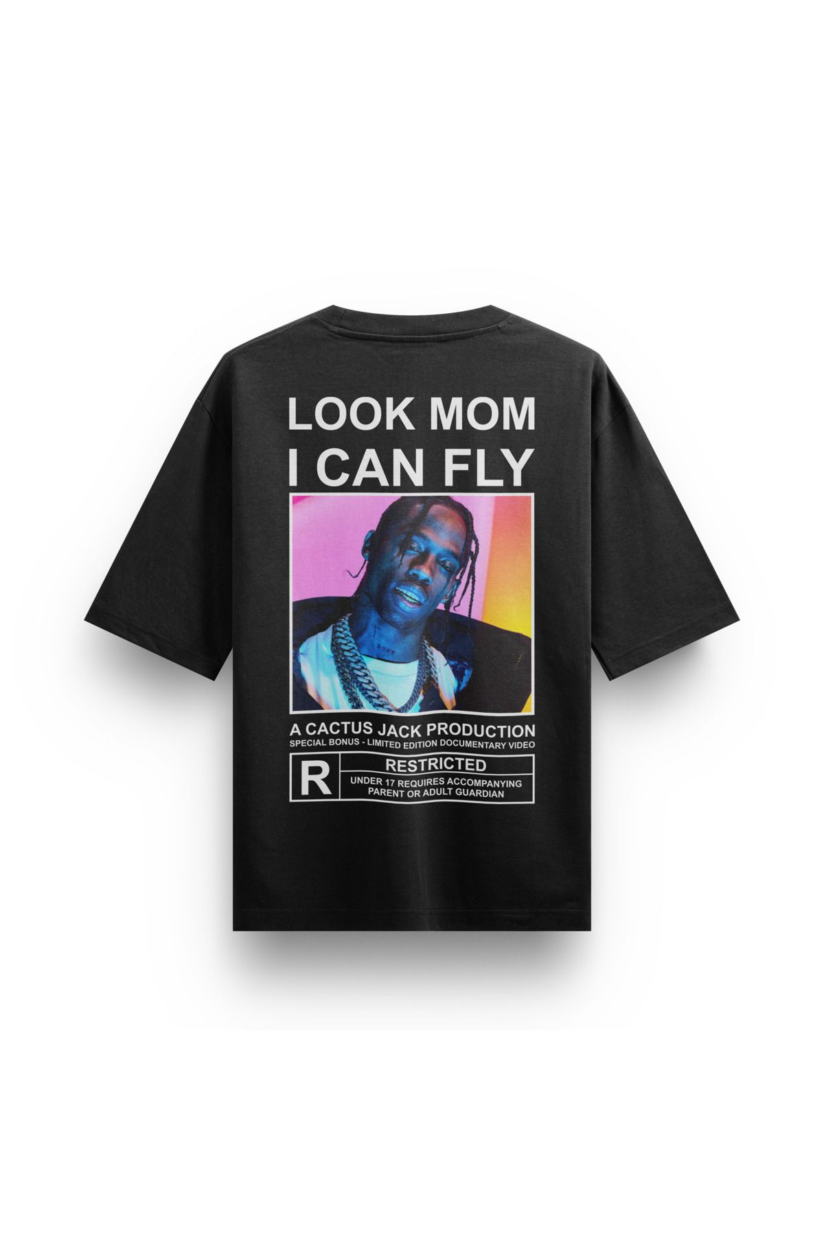 Street301 Unisex Look Mom V3 Baskılı Oversize T-Shirt