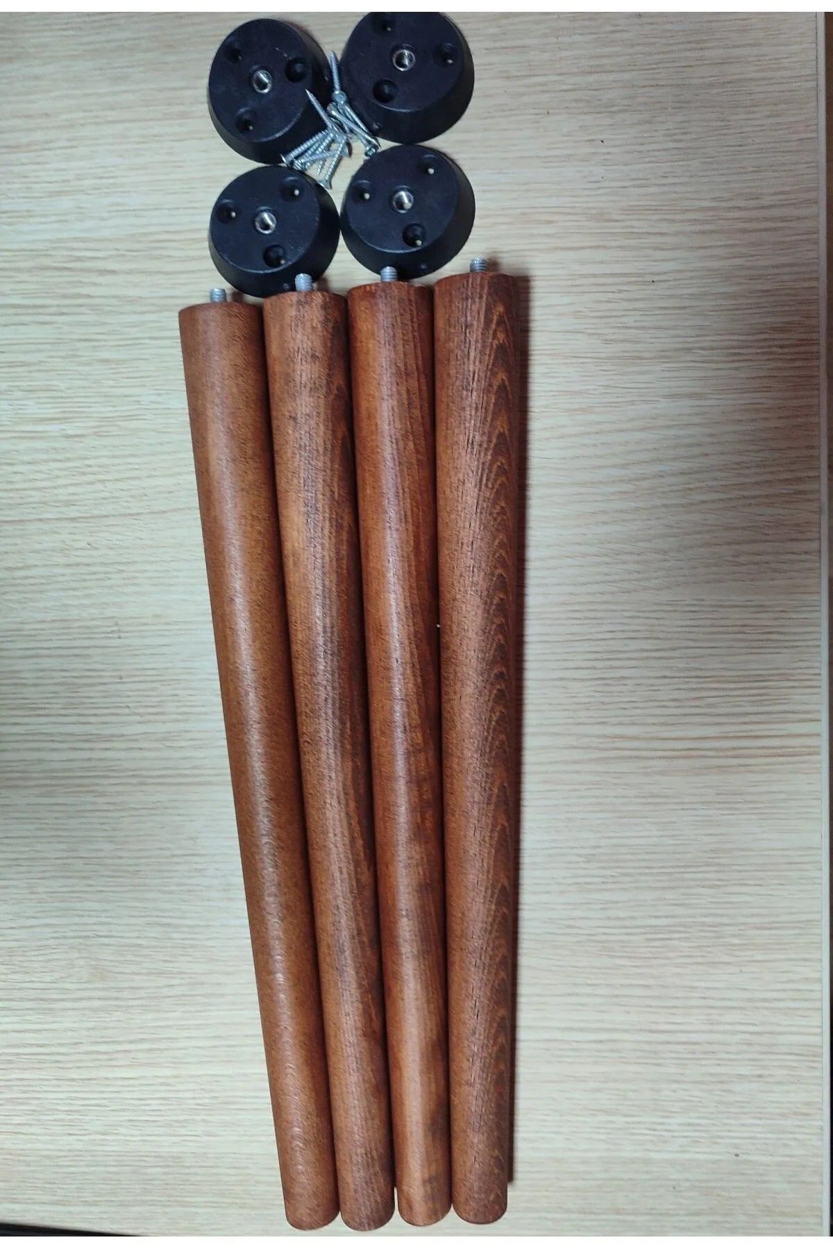 41 cm meşe 4 adet konik sandalye,masa ayak