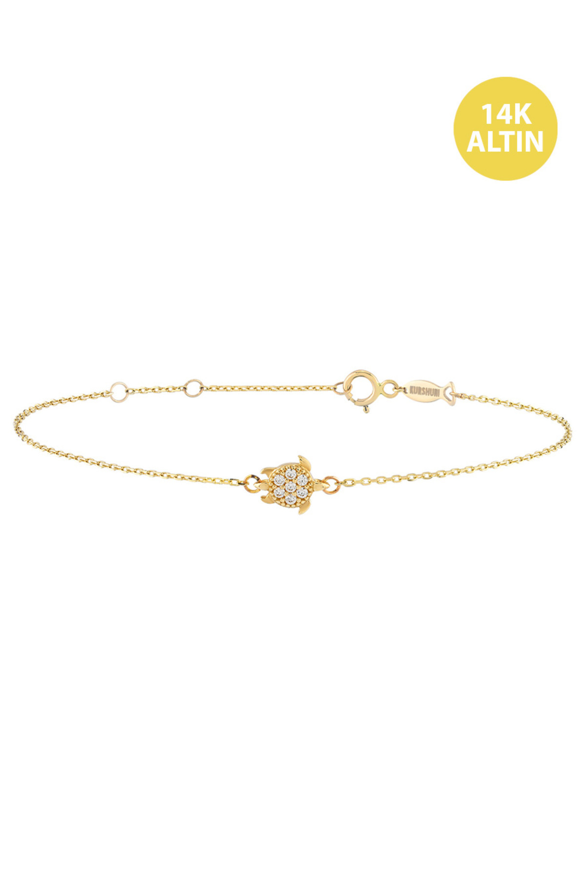 KURSHUNI Taşlı Kaplumbağa, 14 Ayar Altın Bileklik Fiyatı, Yorumları