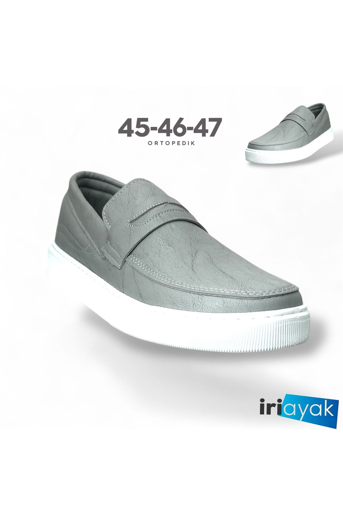 İriayak 45-46-47 Numaralar da Erkek Loafer Ayakkabı