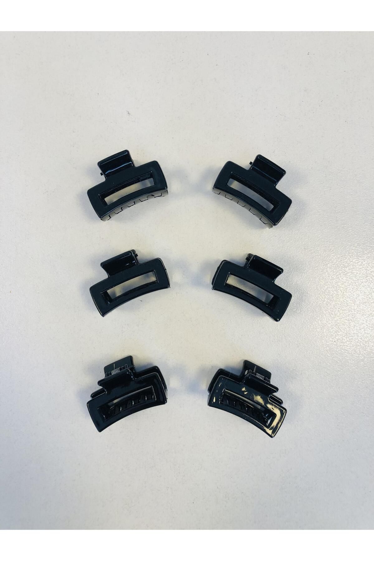 AYMETA Dikdörtgen Model 6 Adet Küçük Boy (4 Cm) Mandal Toka Seti