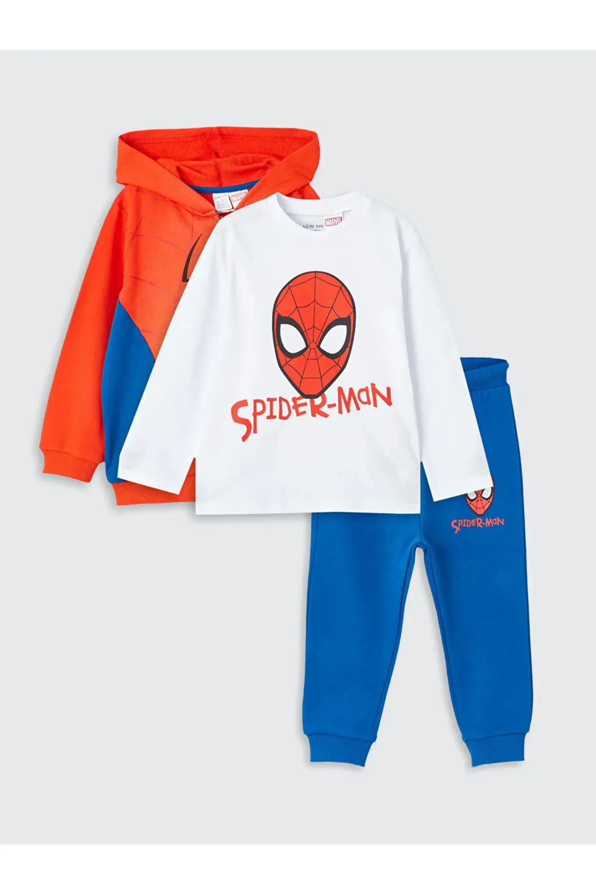 LC Waikiki Spider Baskılı Erkek Bebek 3'lü Takım