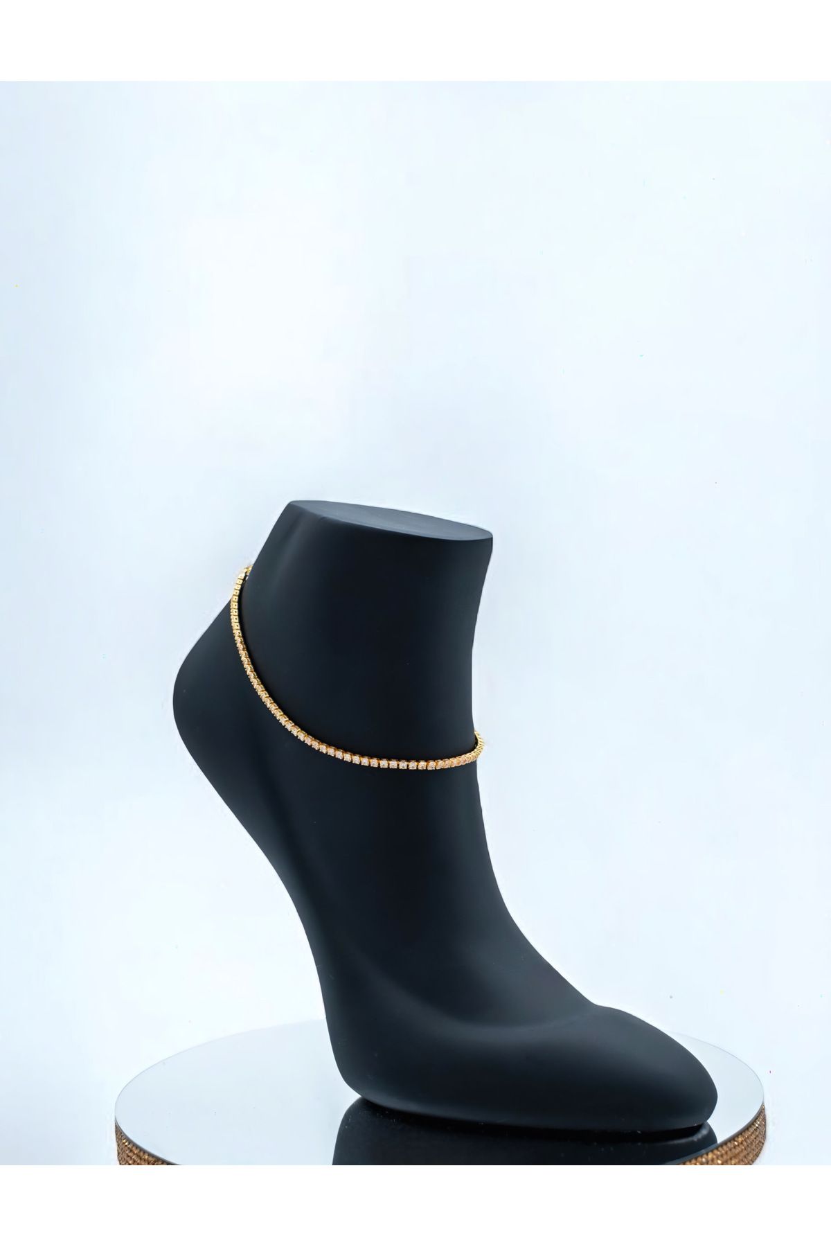 ATELİER BEREN Crystal Touch İnce Model Gold - Silver Halhal