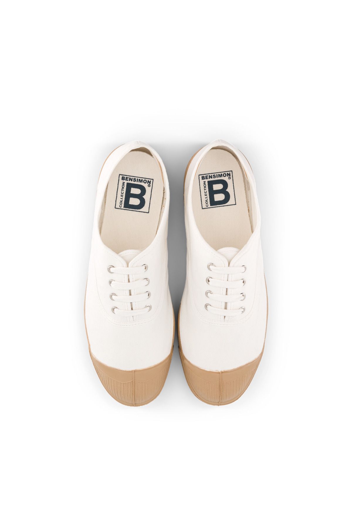 Bensimon Lacet Femme Colorsole Blanc - Beyaz Kadın Ayakkabısıı