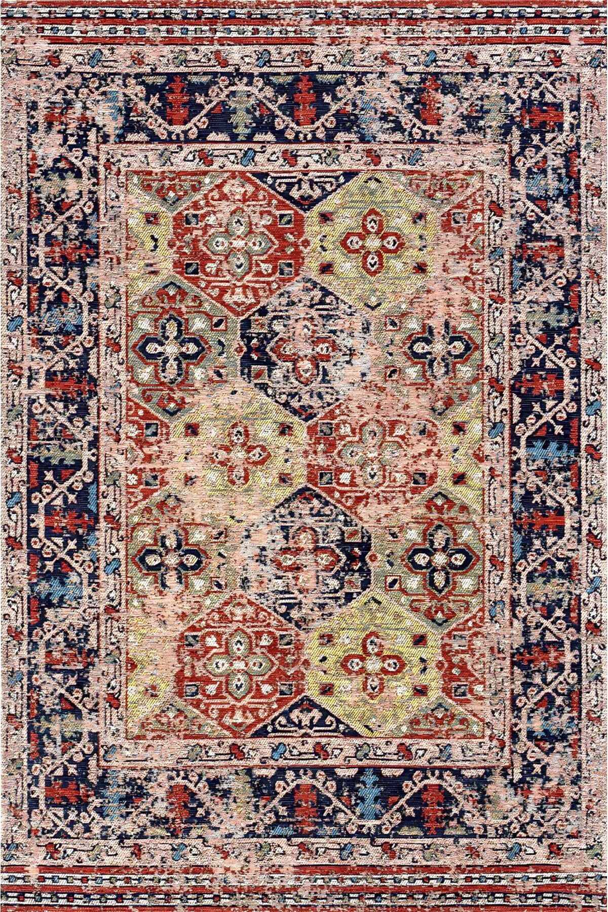 Harikabirev HARİKABİREV | VİNTAGE ESKİTME TARZ OTANTİK MİNİMALİST MODERN DESENLİ| YIKANABİLİR HALI