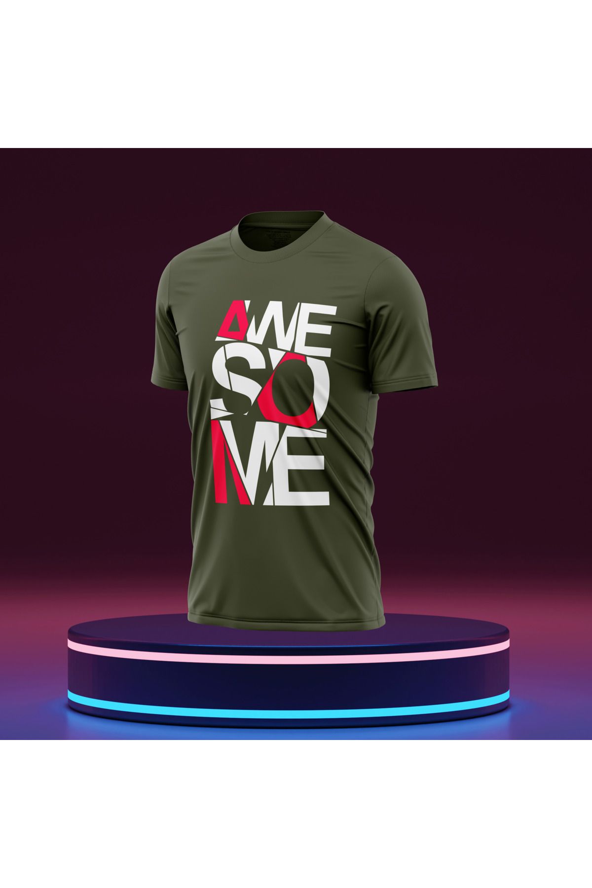 Bulvar Lee Erkek Sıfır Yaka Baskılı Yazlık T-Shirt