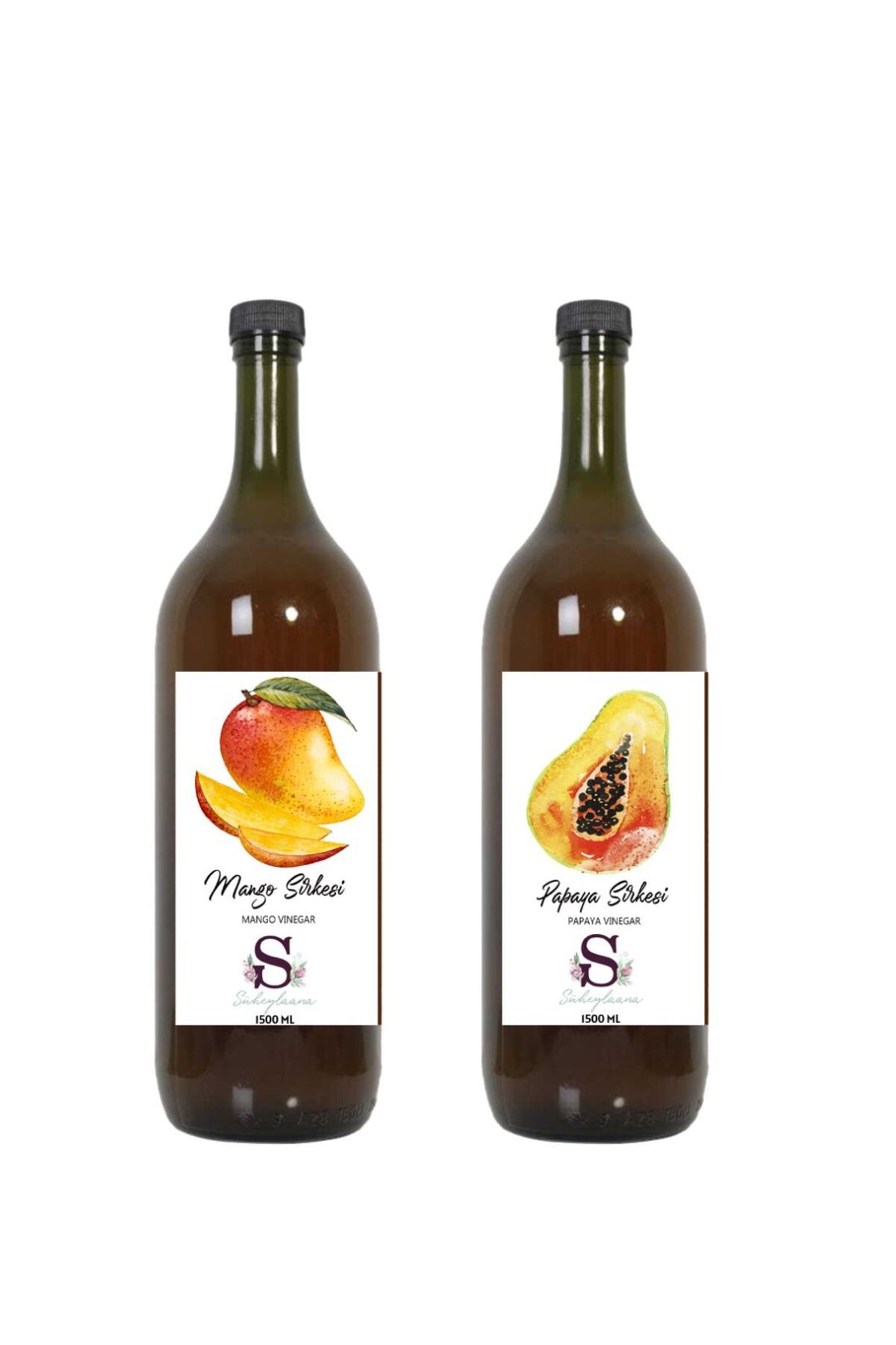 Süheylaana Doğal Mango Sirkesi 1500 Ml - Doğal Papaya Sirkesi 1500 Ml