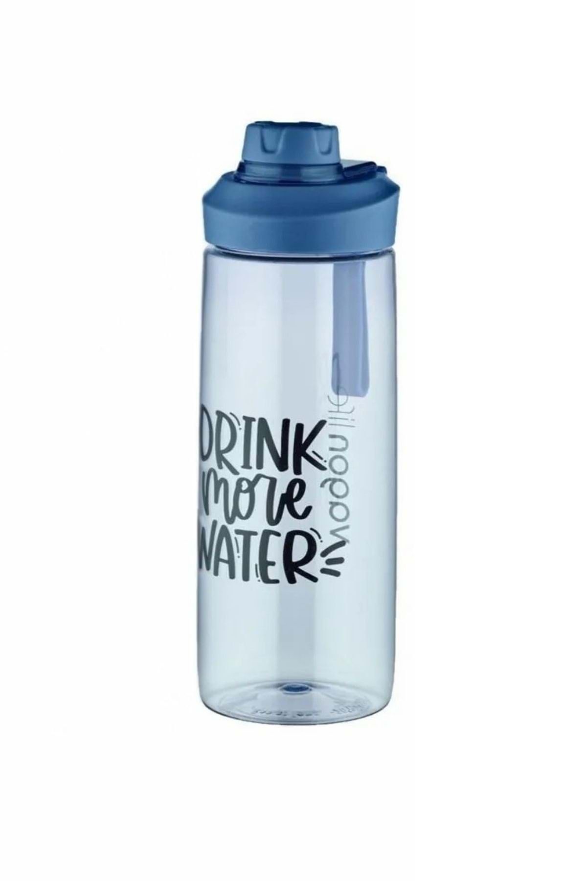 wakawakakidsstore Nadob Çocuklara Özel "Drink More Water" Yazılı Suluk Matarası (720 ml) - İndigo - 2-8 YAŞ