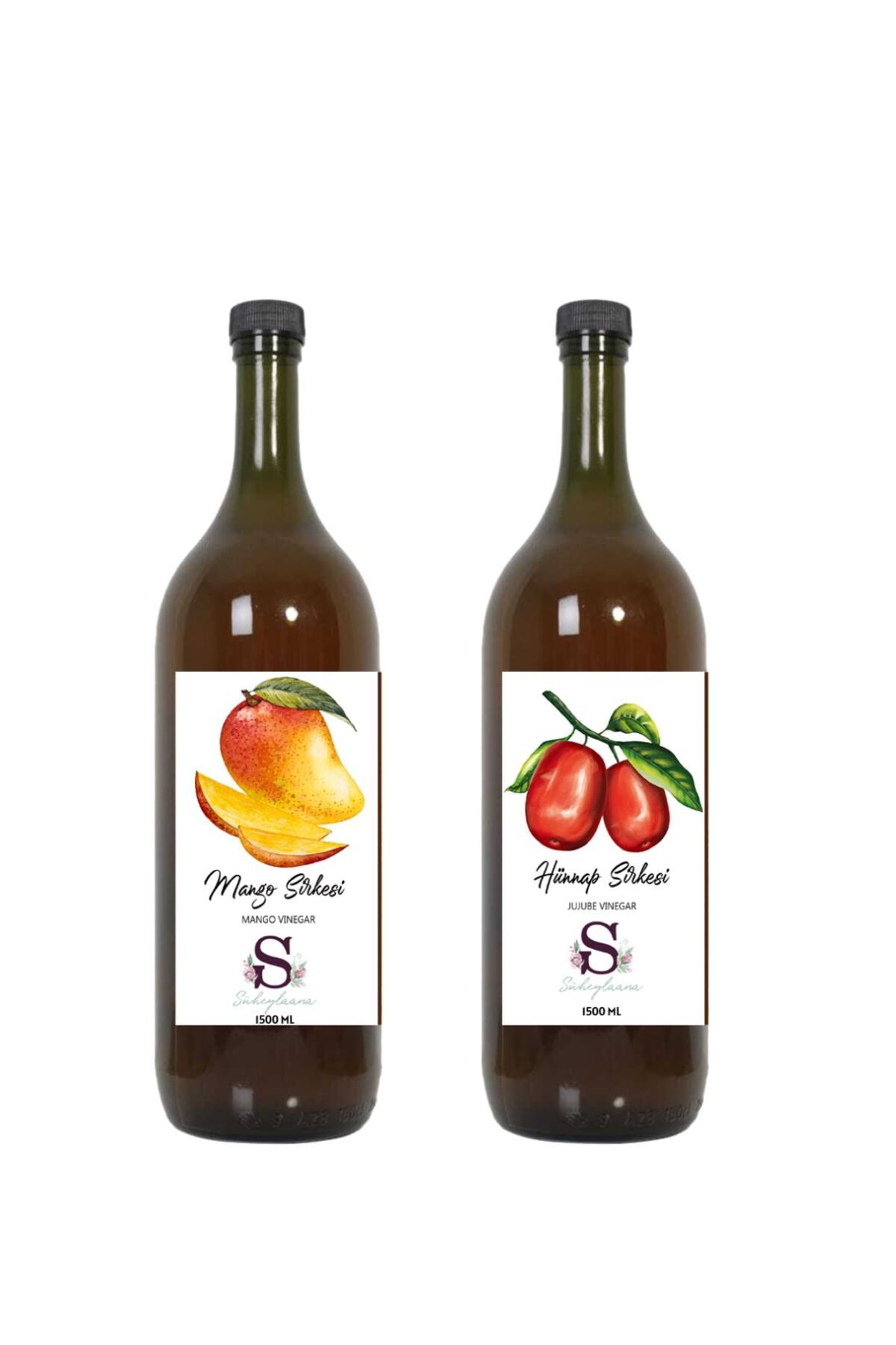 Süheylaana Doğal Mango Sirkesi 1500 Ml - Doğal Hünnap Sirkesi 1500 Ml